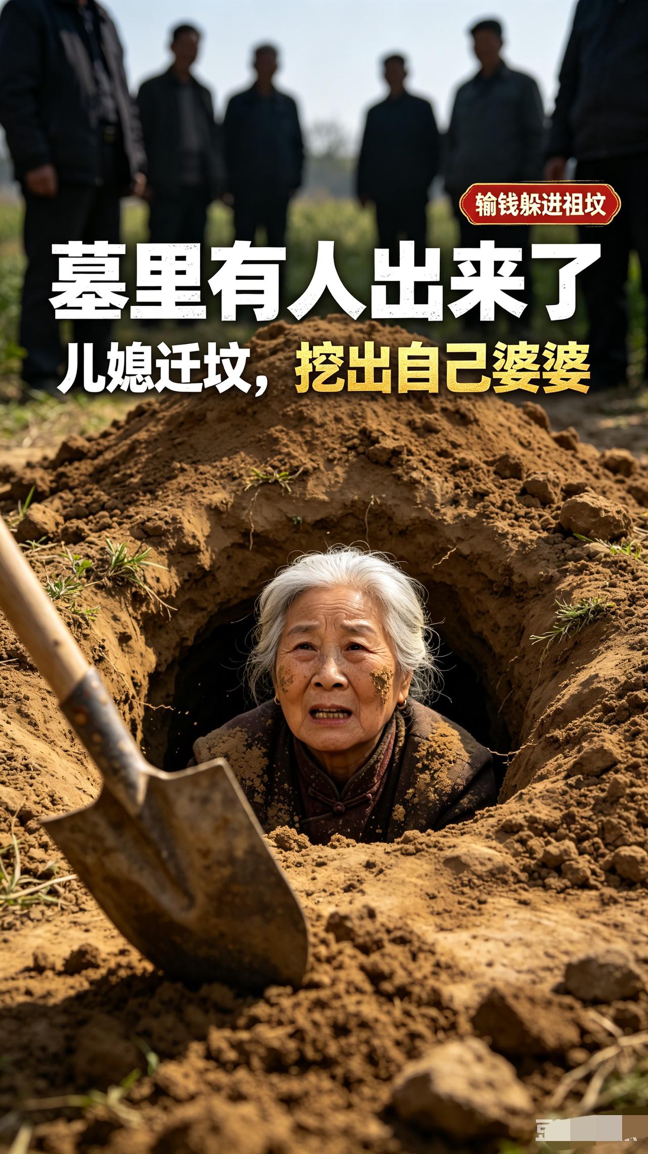 山西修路迁坟，挖土作业时，古墓竟走出一位老太太

山西运城，村里要修村村通公路，
