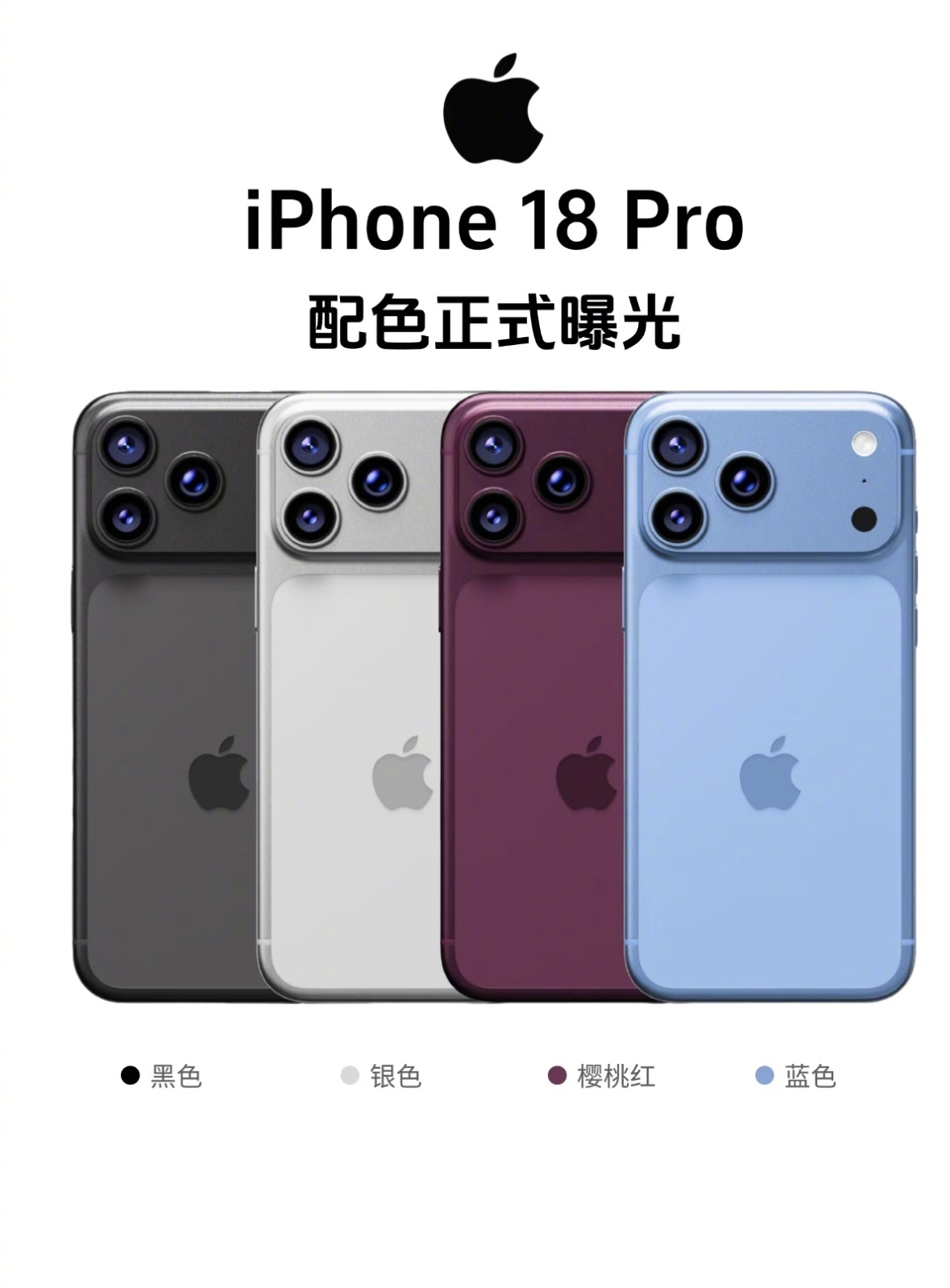 iPhone18Pro配色是夯还是拉iPhone18 Pro四款配色曝光，除了经