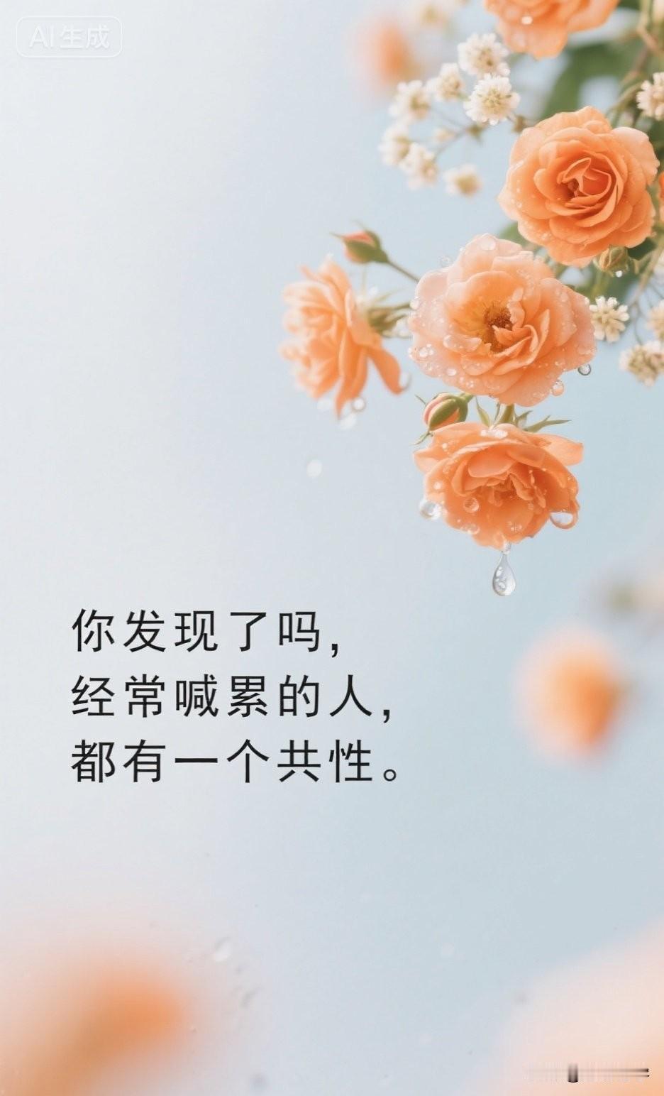 你发现了吗，经常喊累的人，都有一个共性。

你一定见过这样的人，或者在某些时刻，
