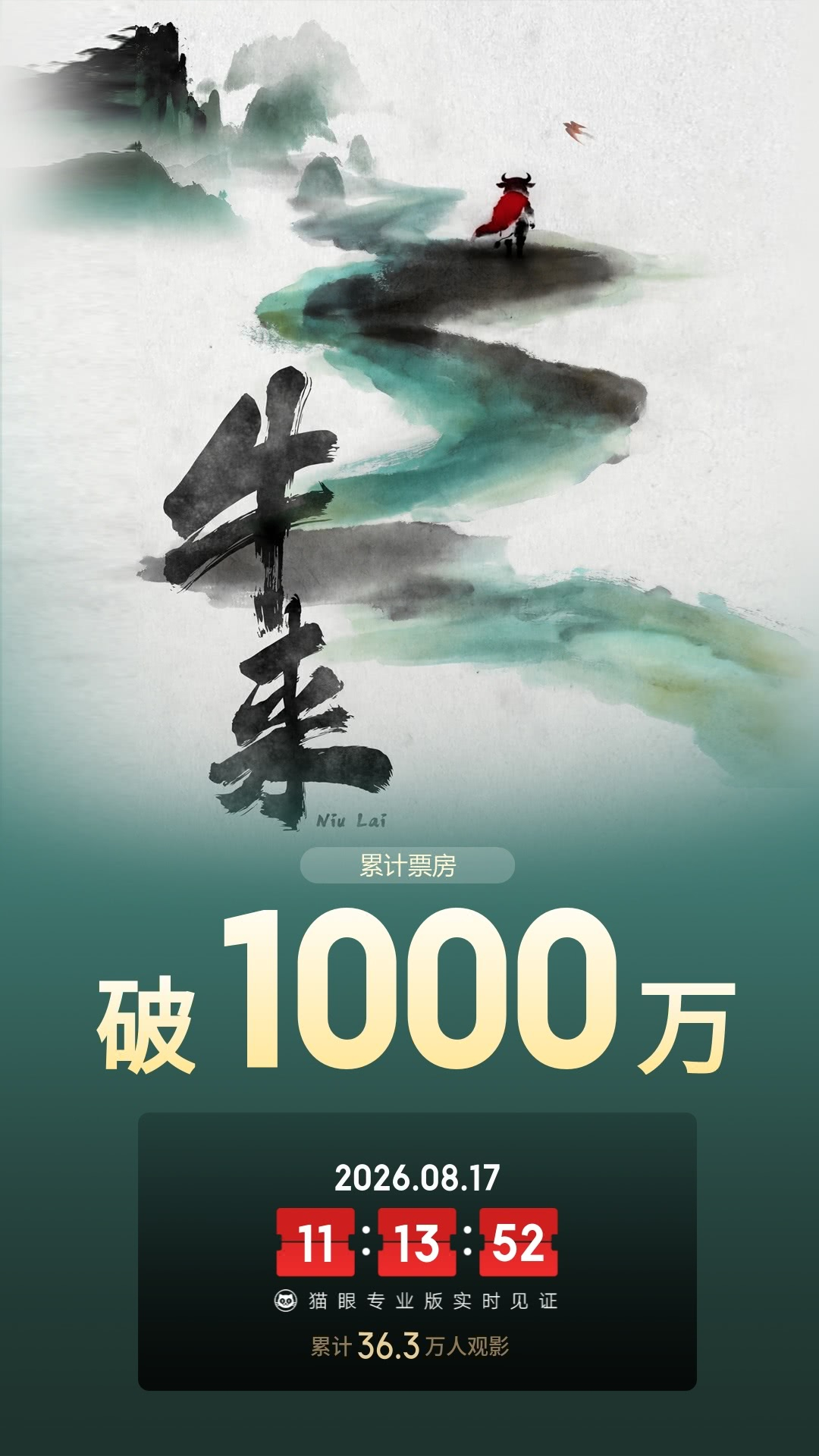 嚯！牛来票房破千万……这得气死多少老登啊