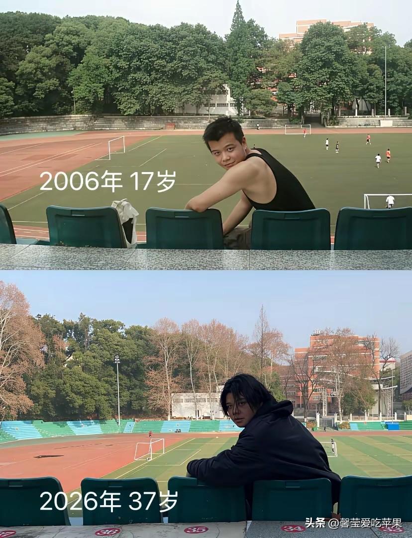 同一个人，相隔20年。