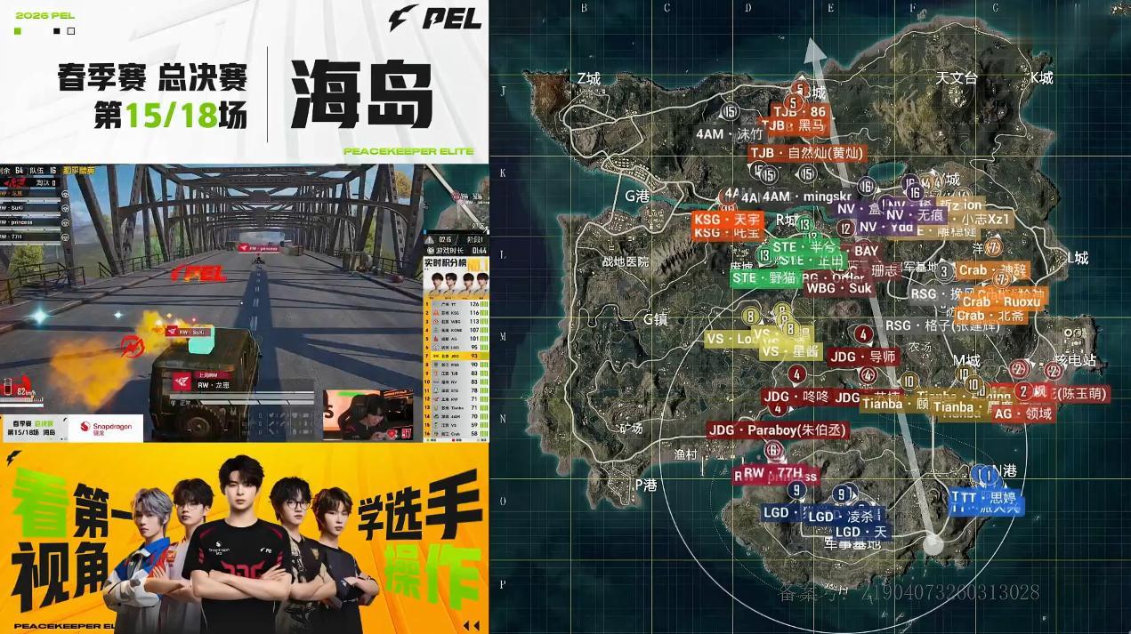 PEL春决D3M15：导师心怀荣耀匍匐前进，TJB最终成功吃鸡