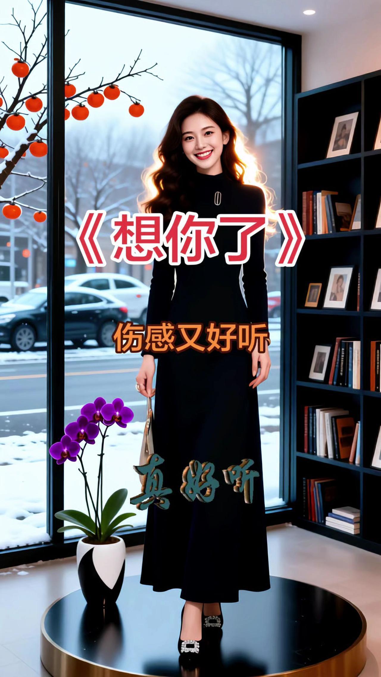 《想你了》气质黑长裙 漂唇恢复完全的效果 设计感黑色长裙 时尚走秀