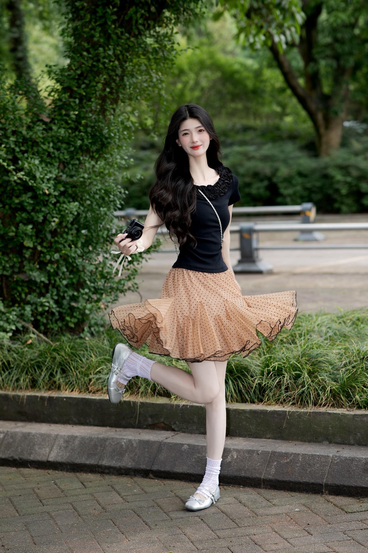 夏季穿搭 小个子穿搭 随意穿搭 出游穿搭 少女感穿搭