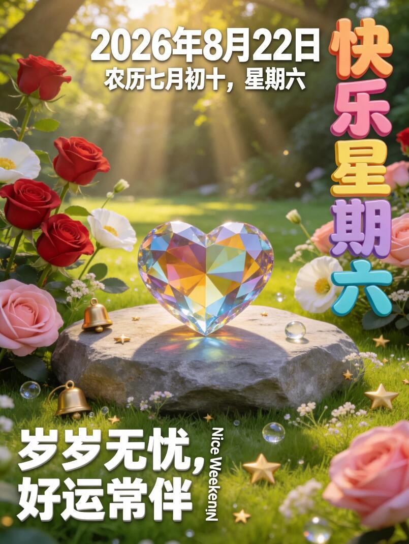 2026.8.22周六早安祝福图片壁纸拿图吱一声噢～ 