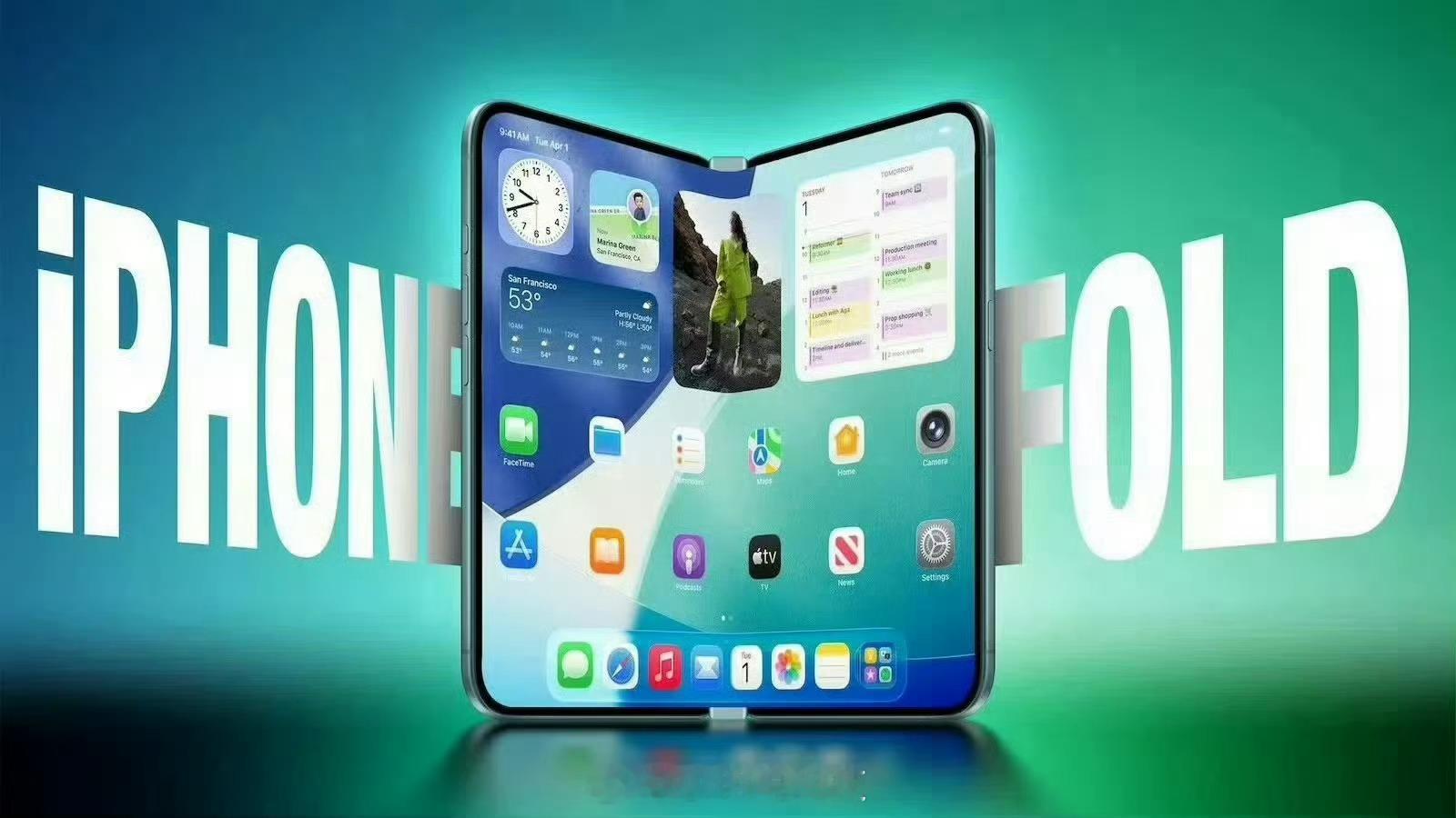 曝苹果折叠屏内屏几乎无折痕 说什么几乎没折痕，那不还是有一道印子嘛？现在所有折叠