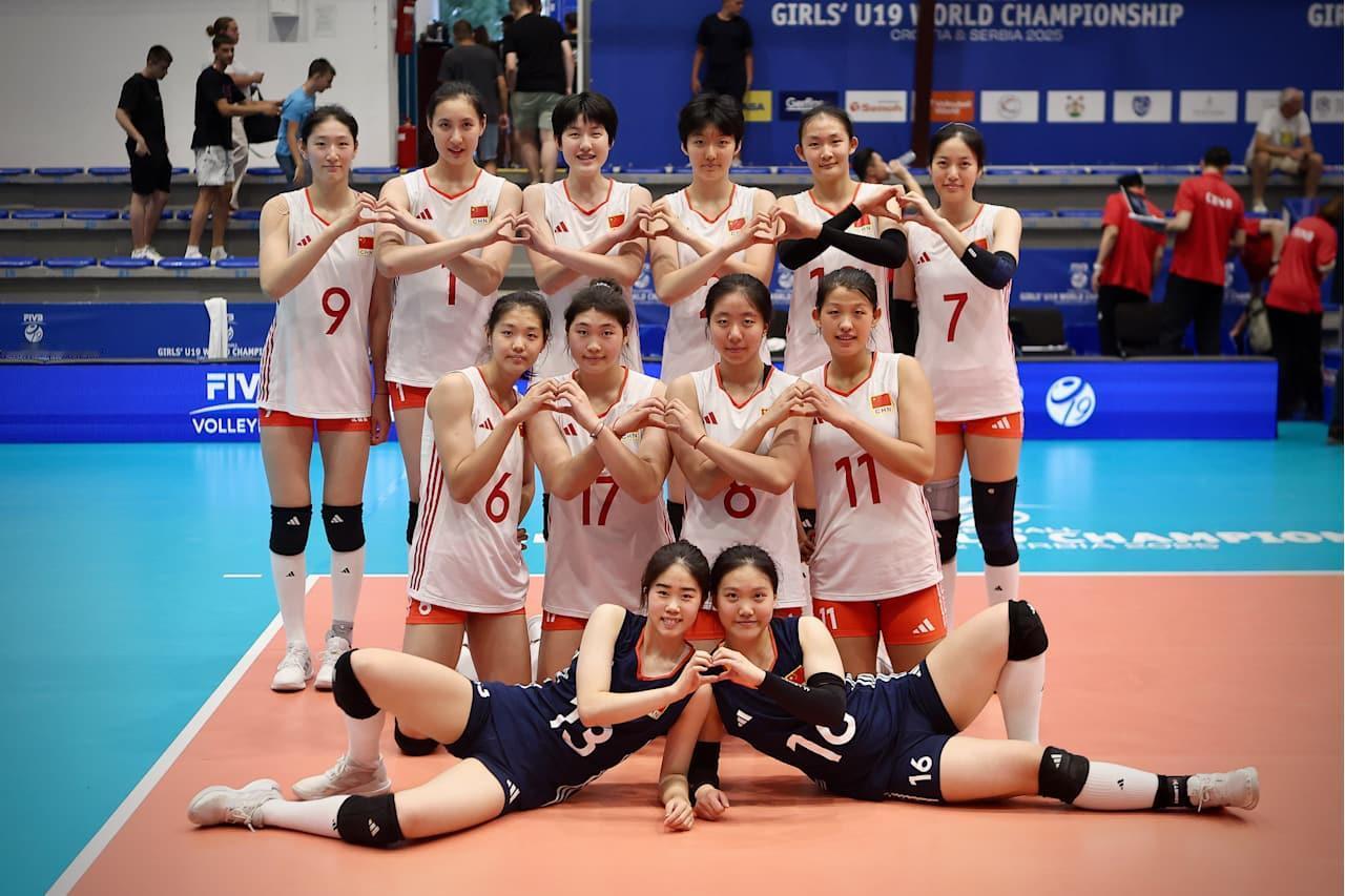 中国U19女排1/8决赛时间定了，今晚就打。
北京时间今天凌晨，中国U19女排3