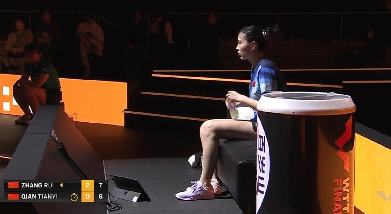 张瑞3-0零封钱天一，晋级WTT名古屋女子总决赛8强！
三局比分11-6，11-