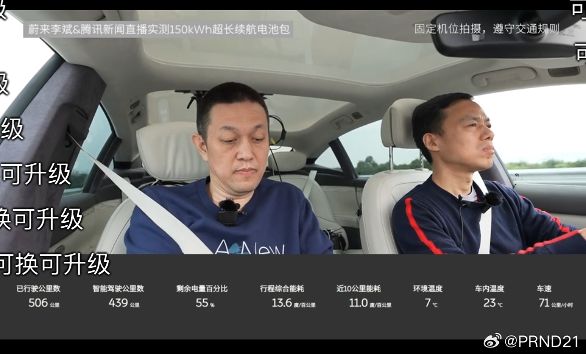 看到网友在聊这个“蔚来挑战1000公里续航”，暂且不说这个150度电池是跳票过的