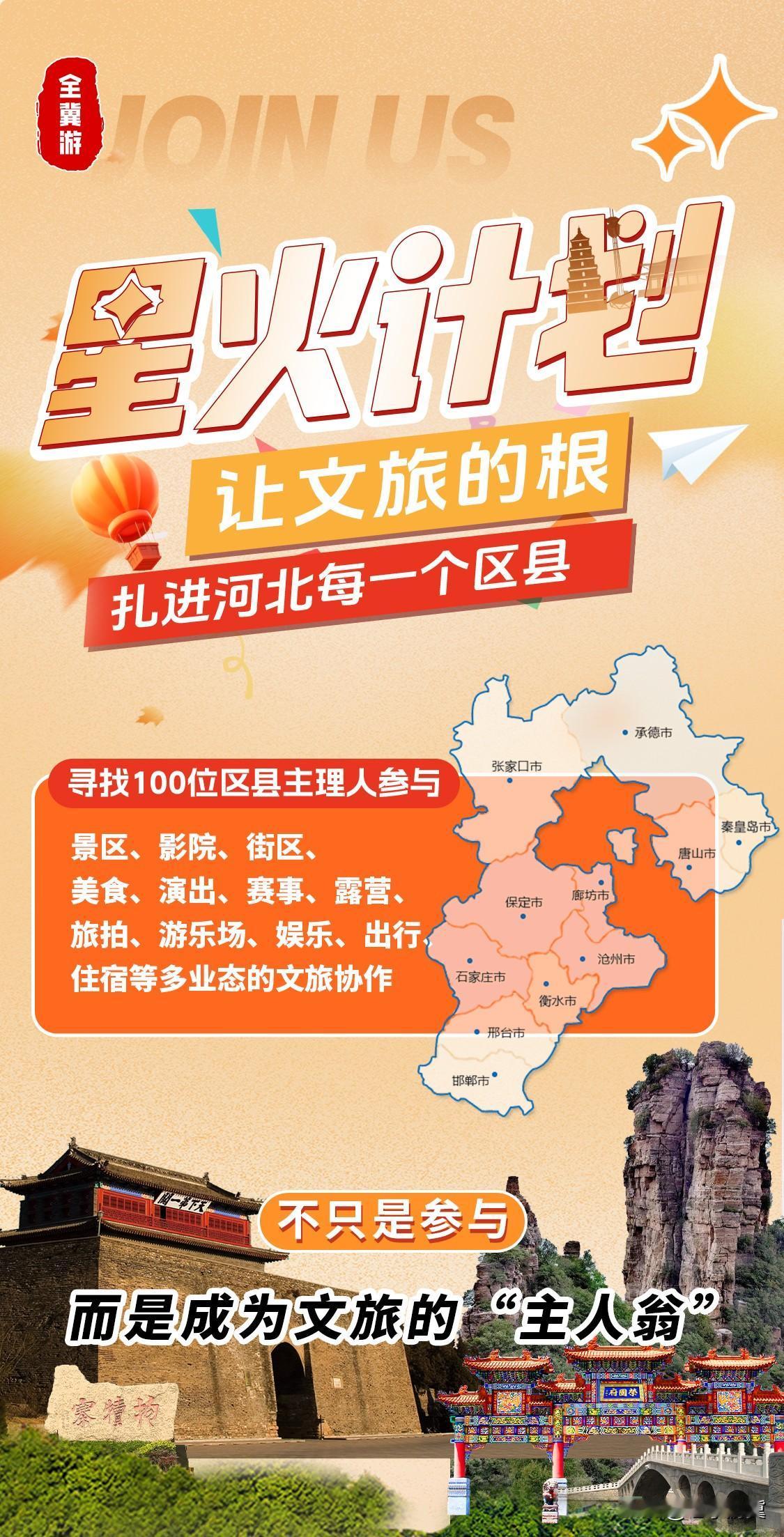 【激活全域消费新动能 全冀游“星火计划”启动河北167区县共建模式】近日，河北文