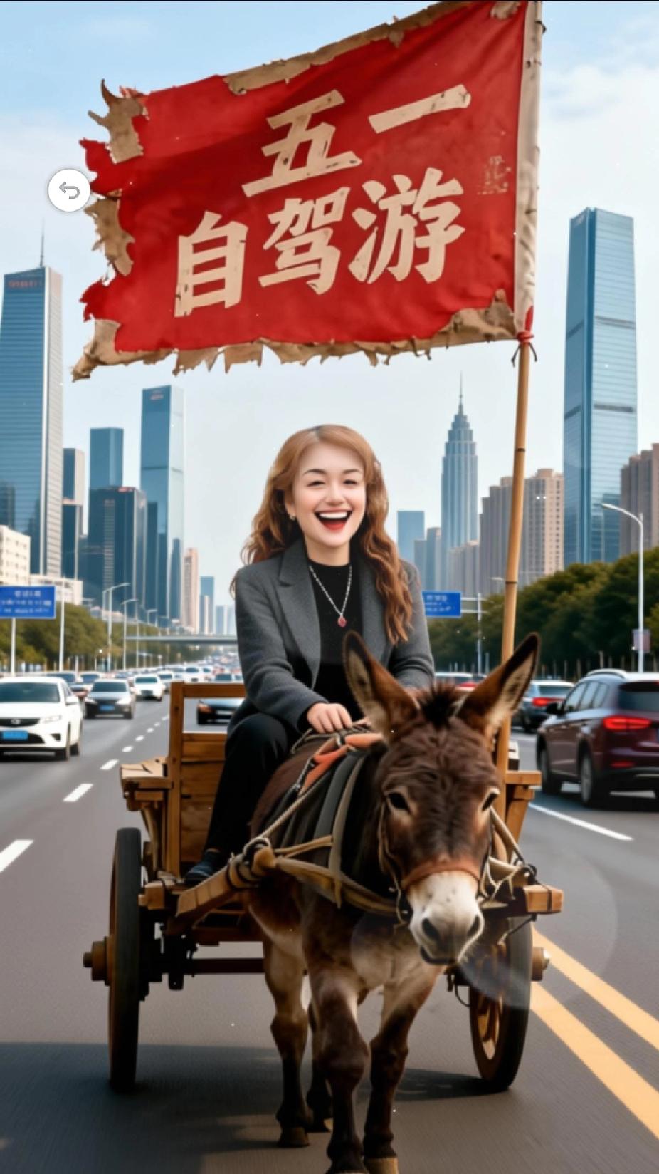 明天坐着驴车去旅游
有没有想坐蹭车的？
顺道把你们捎着
我分文不取
只想沿途有个