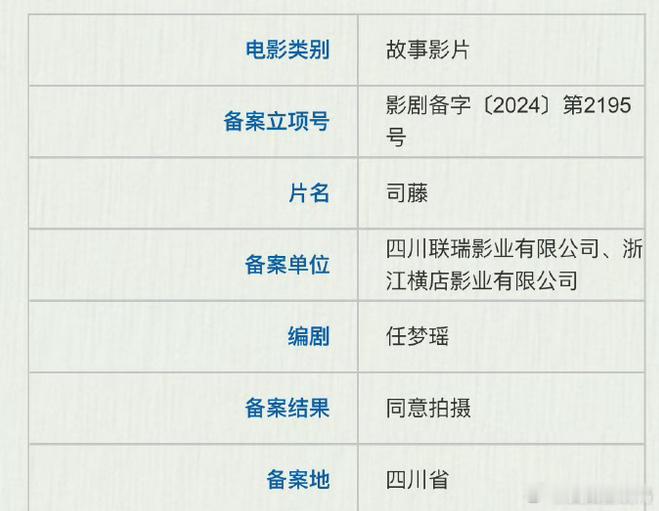 《司藤》要被拍成电影了？ 