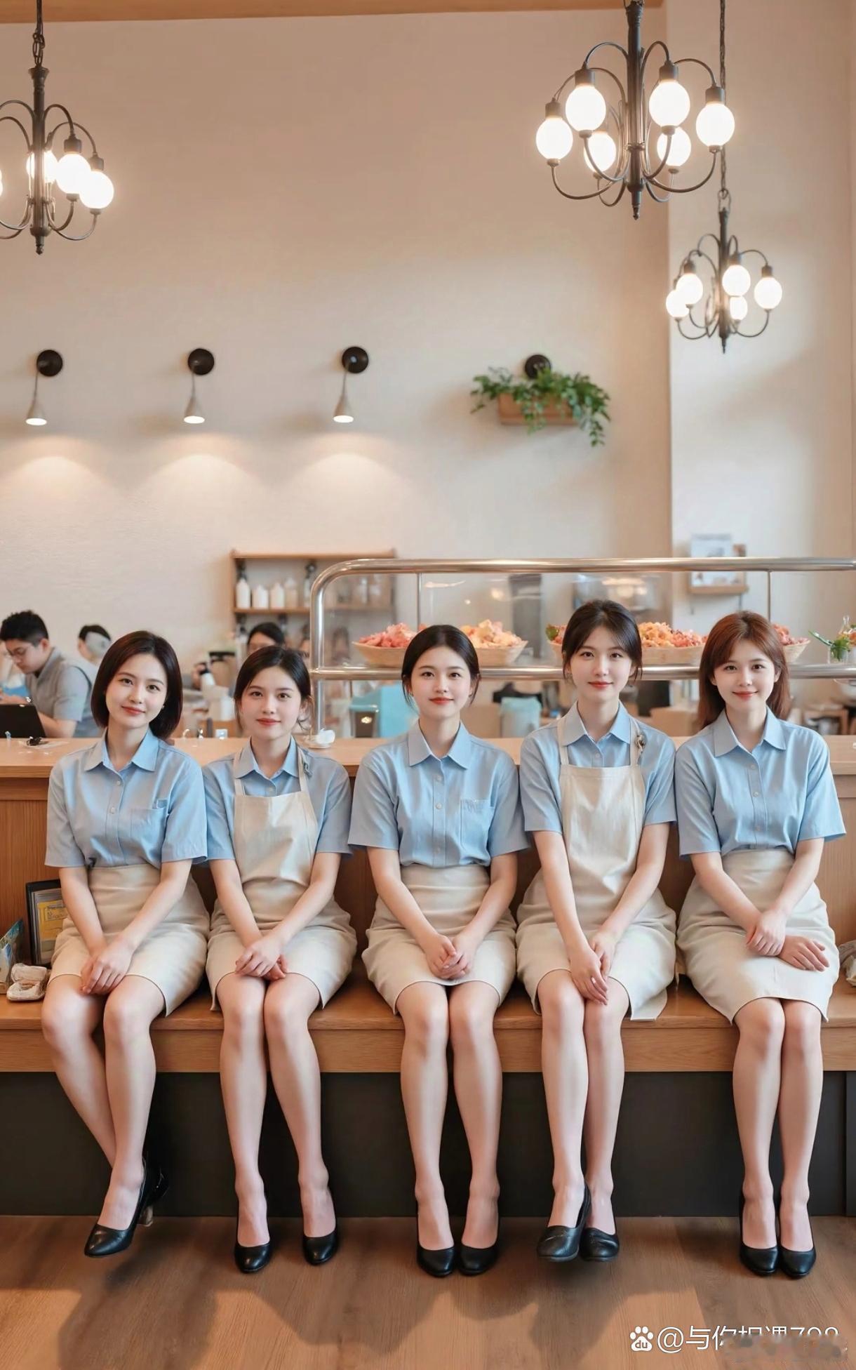 清一色的大长腿美女小姐姐，这家店太厉害了！ 