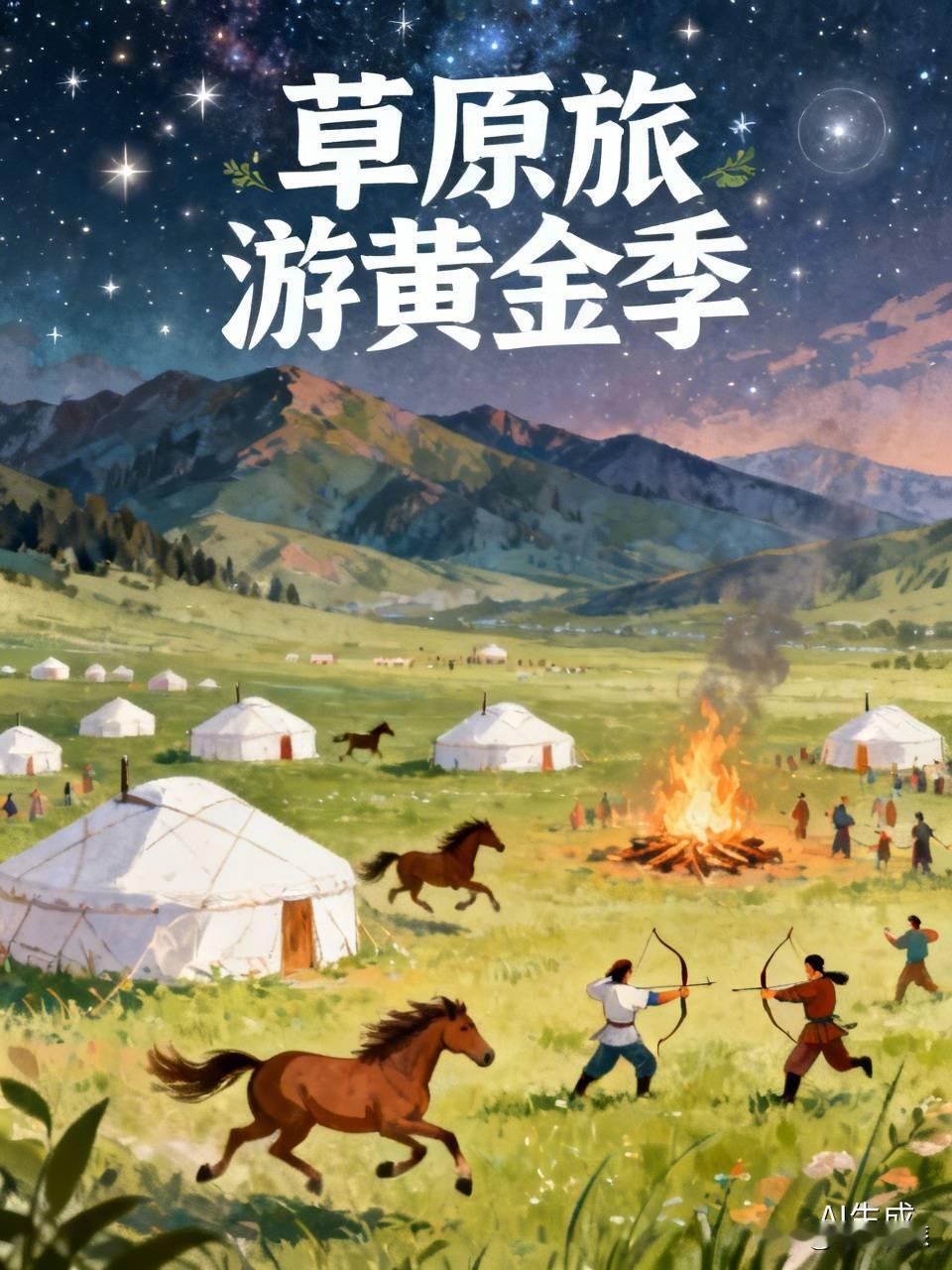 什么季节来草原旅游最好? 要说来草原旅游，6到8月堪称黄金时段。这时候的草原像一