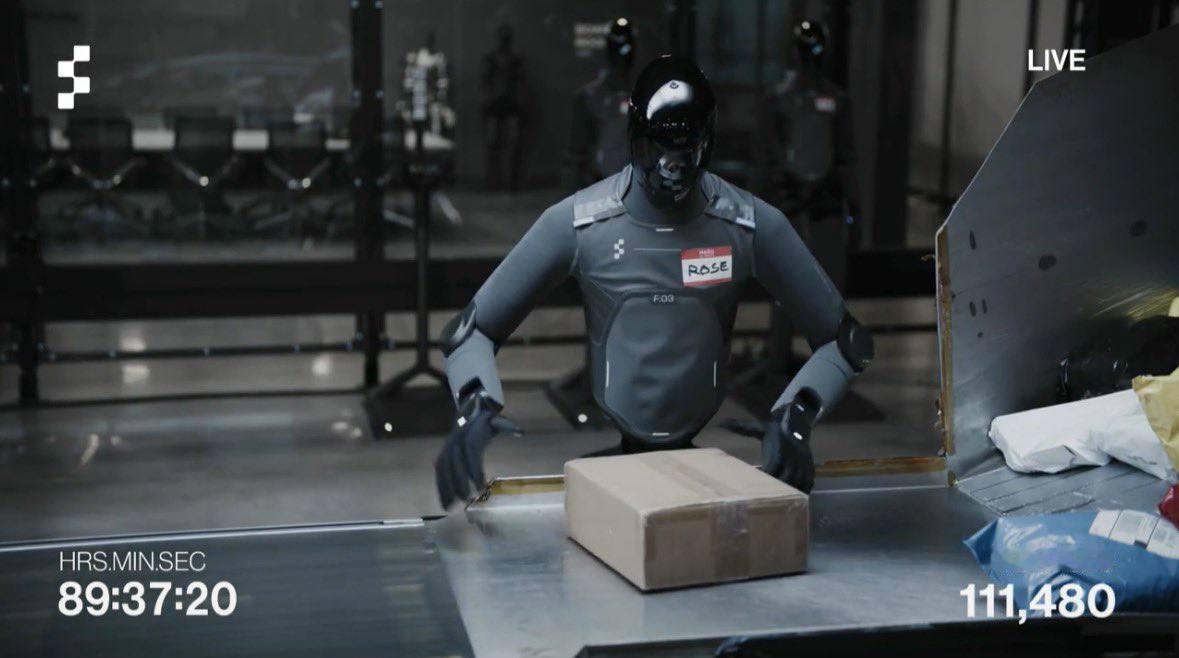 卧槽，电影真成现实了。

一家机器人公司 Figure AI，于 4 天半前发起