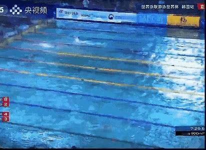 再看一遍潘展乐最后100米冲刺的画面，太激动了[祝福]

前半段还是泡菜国的那哥