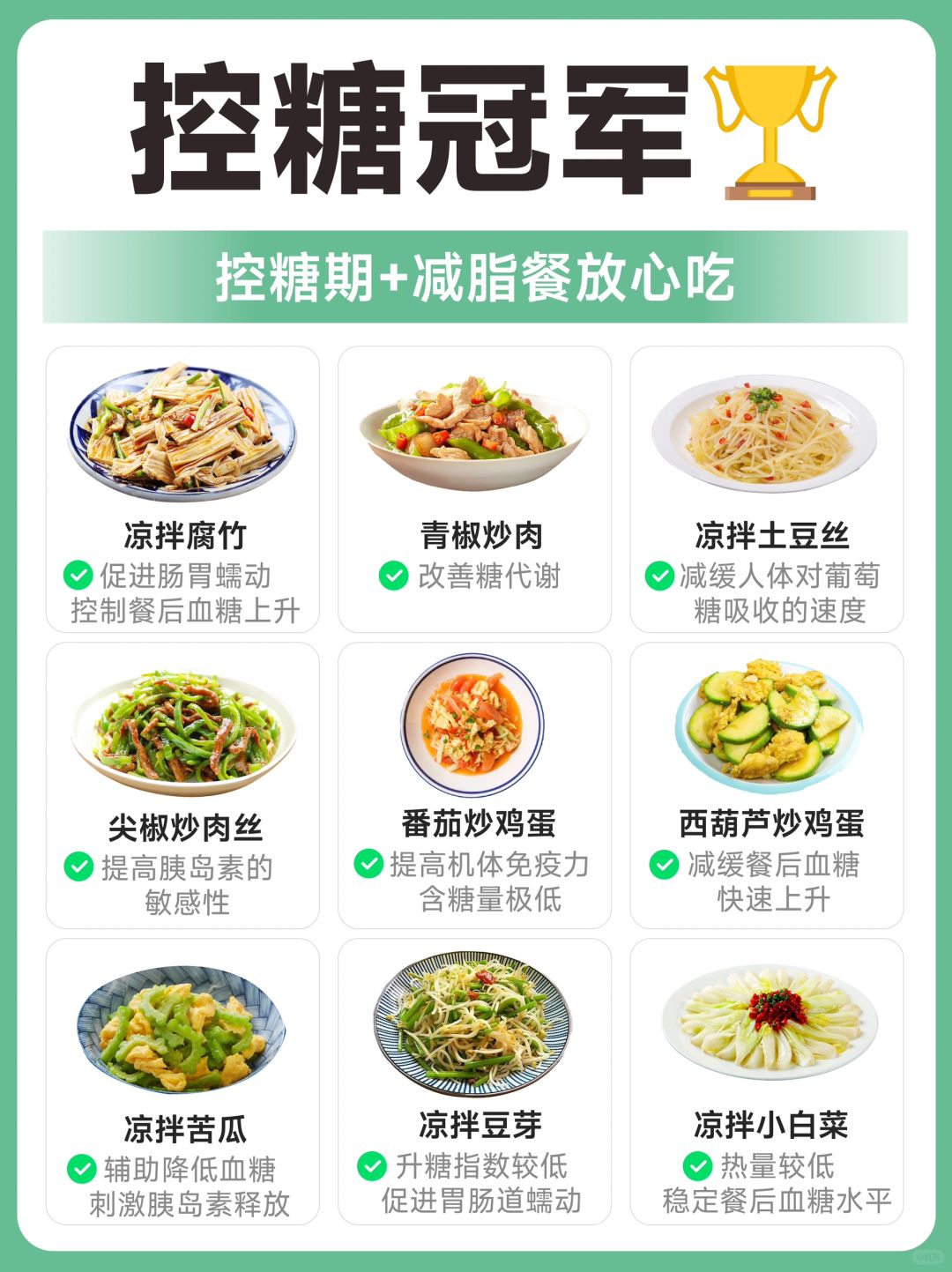 ⚠️ 27款餐桌上的天然胰岛素🏆（三）