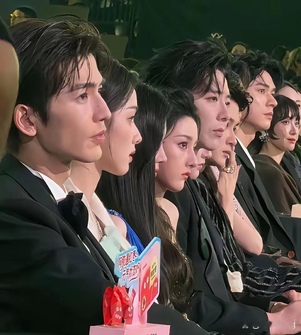 一排人找不出一个塌鼻子。 