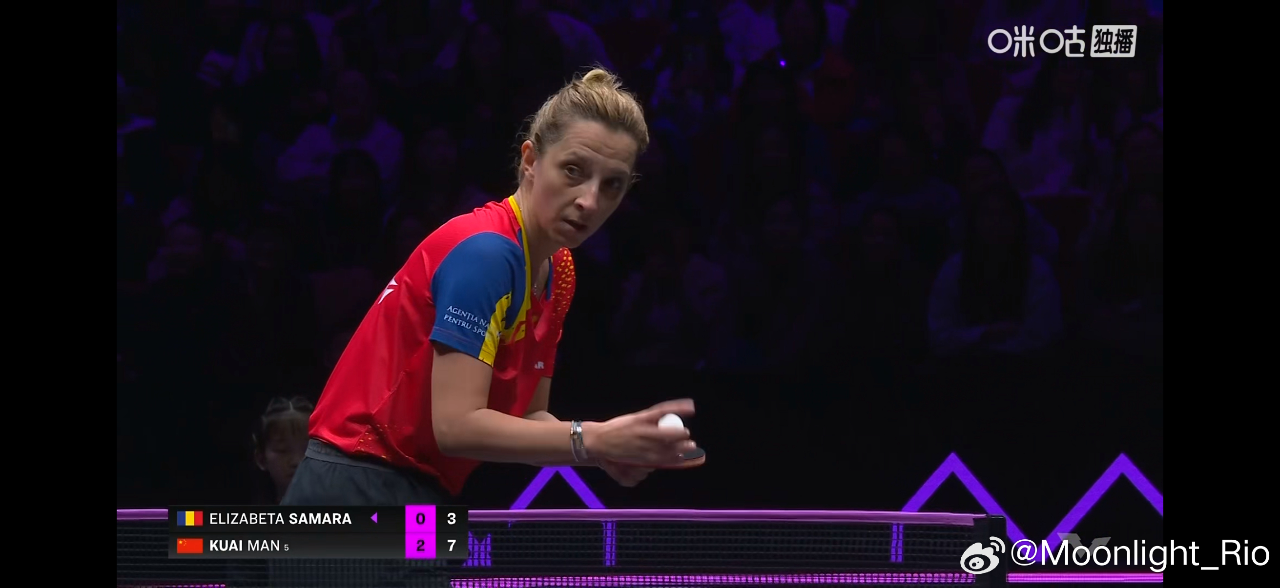 WTT重庆冠军赛2026 女单1/16决赛：🇨🇳蒯曼3比0伊利莎贝塔·萨马拉