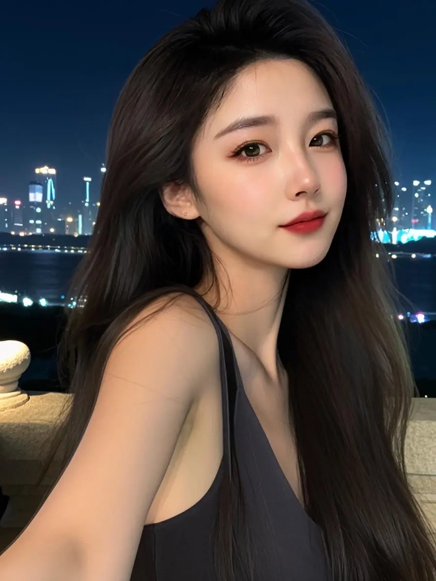 AI夜景初恋韵 高级感穿搭 今天长这样 爱笑的人运气不会差 ai