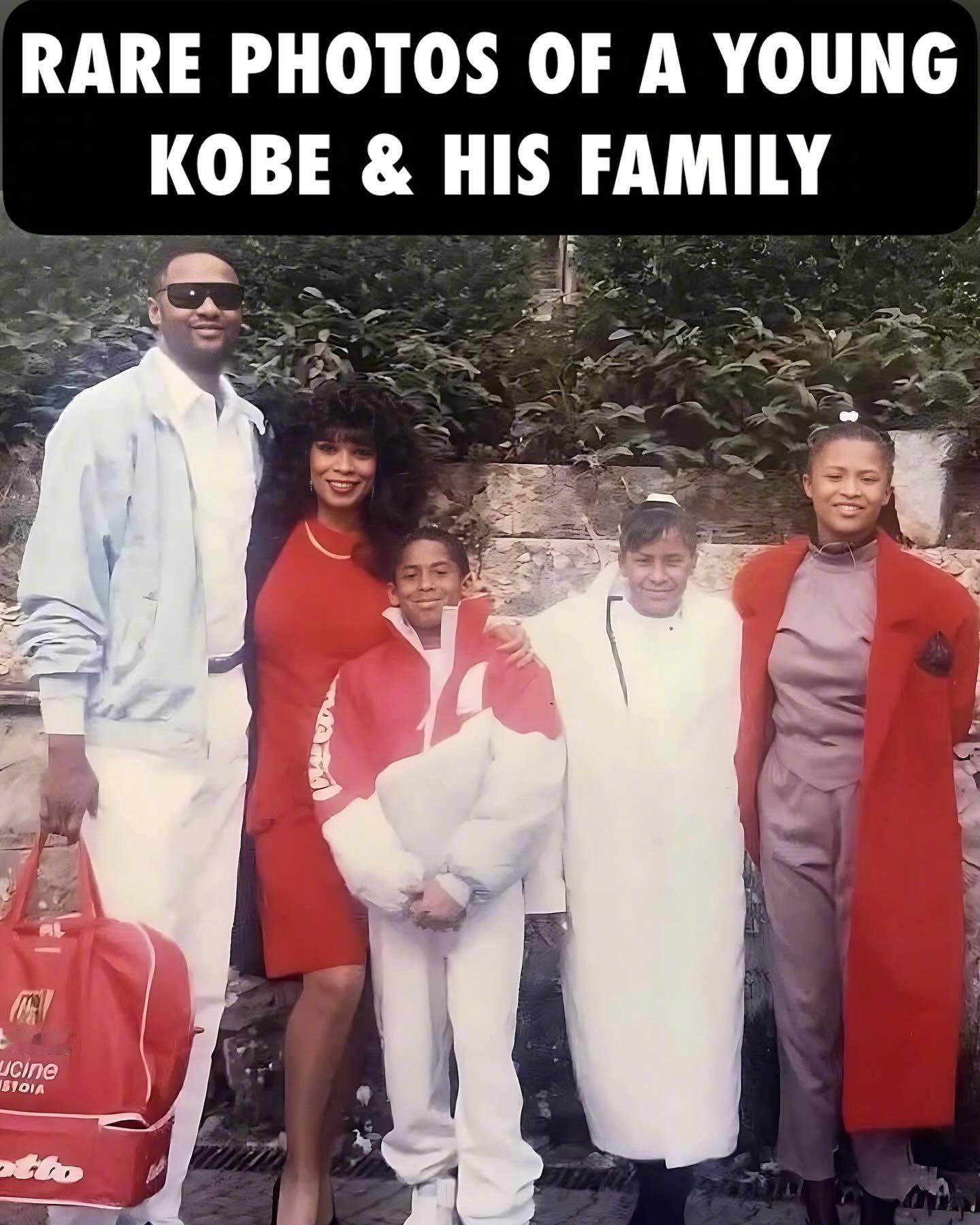 几张没有见过的科比儿时照片。 