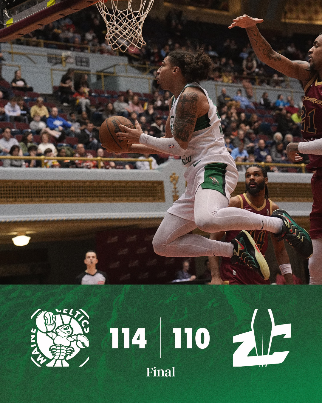 缅因州凯尔特人 114-110 ! Celtics Win ! 缅因州凯尔特人队