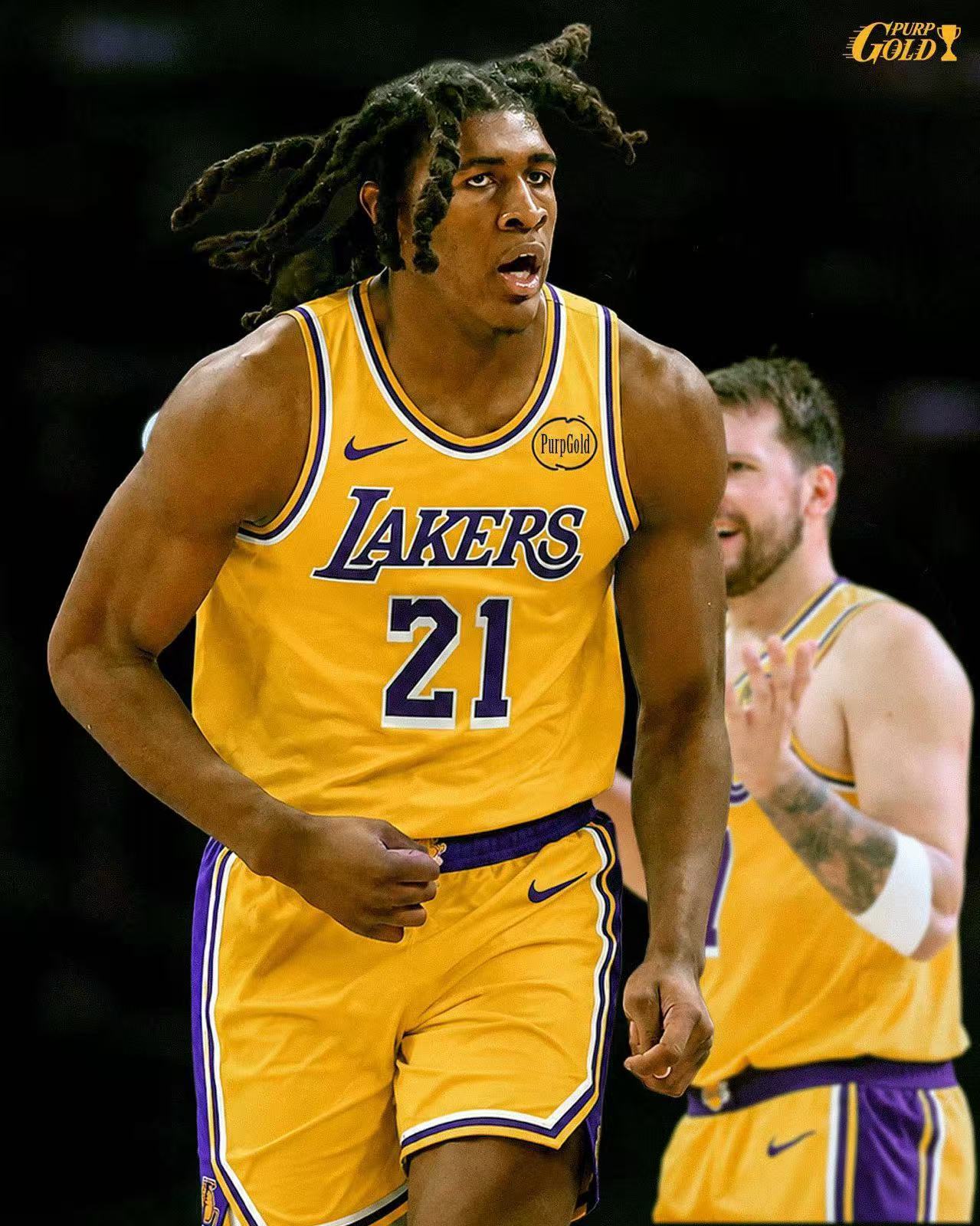 ESPN更新模拟选秀，湖人预计会选择肯塔基大学的大前锋杰登·昆坦斯。身高2米08