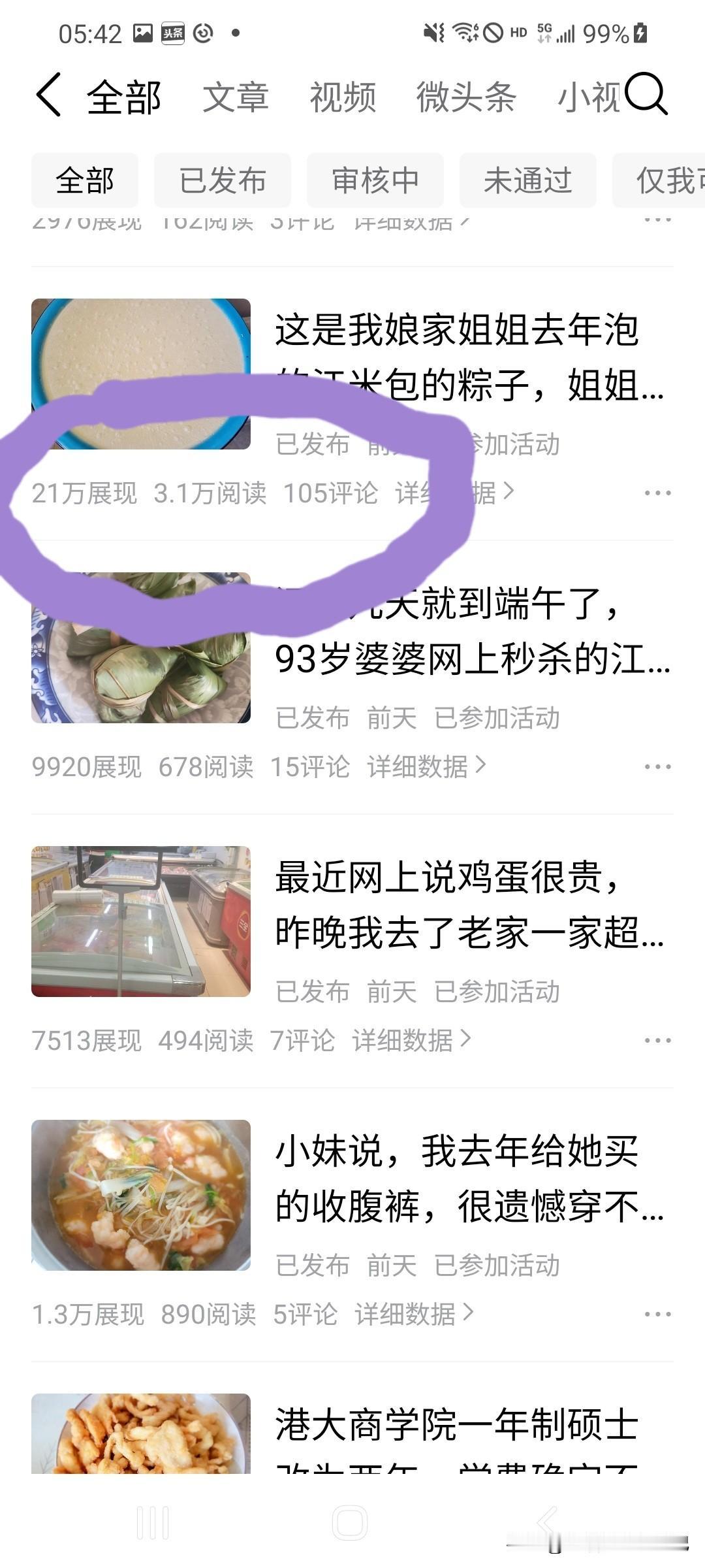 前天发的一篇关于包粽子泡江米天数的微头条，没想到爆了，但是我想再唠叨几句，算是朋