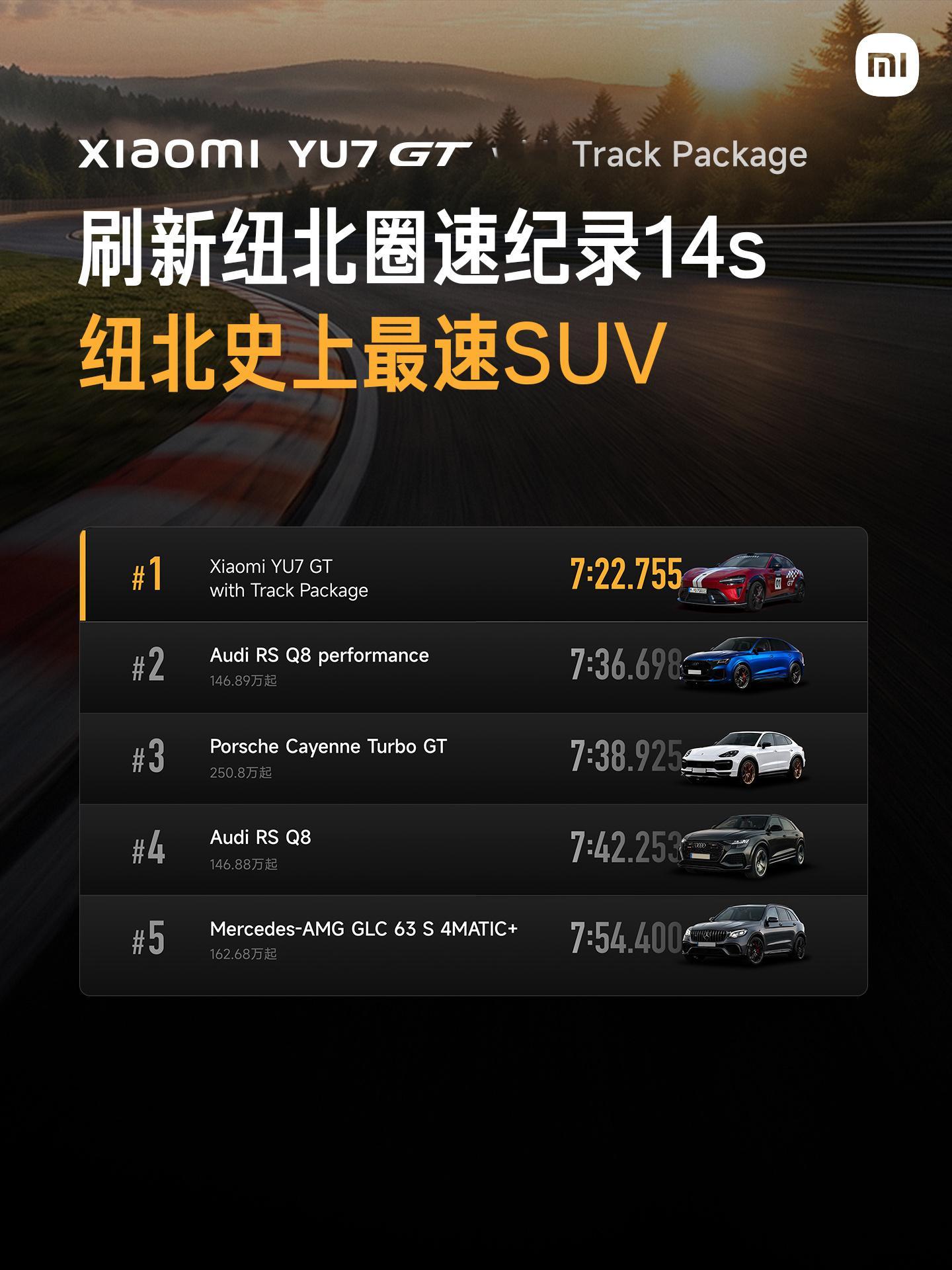 小米YU7GT再破纽北圈速纪录老实说，发布会看到这个成绩的时候我愣了几秒。不只是