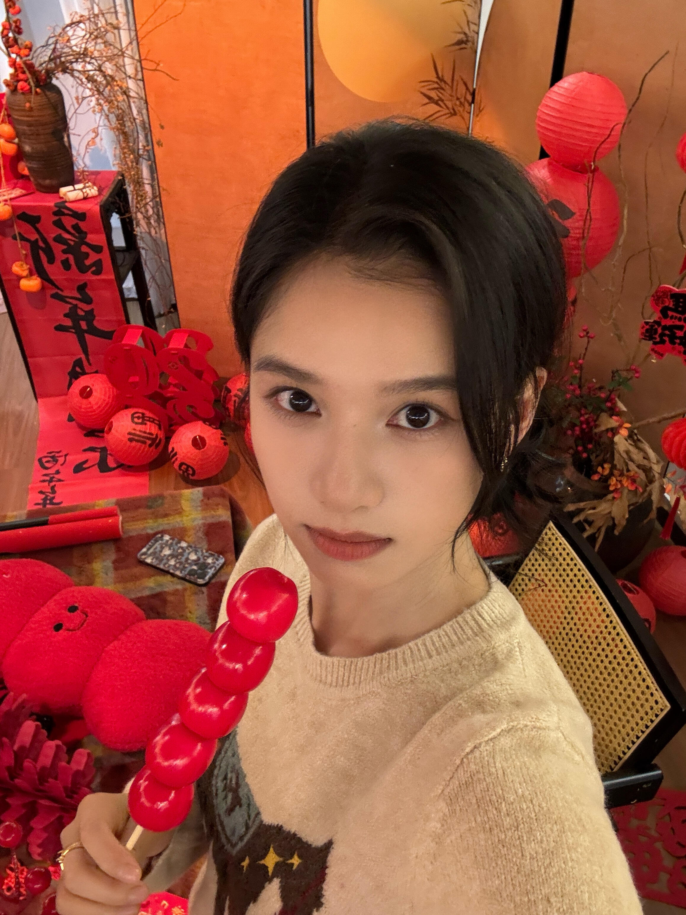 春节营业top给我们仪了张婧仪福气小子来到张婧仪包饺子dv视频
