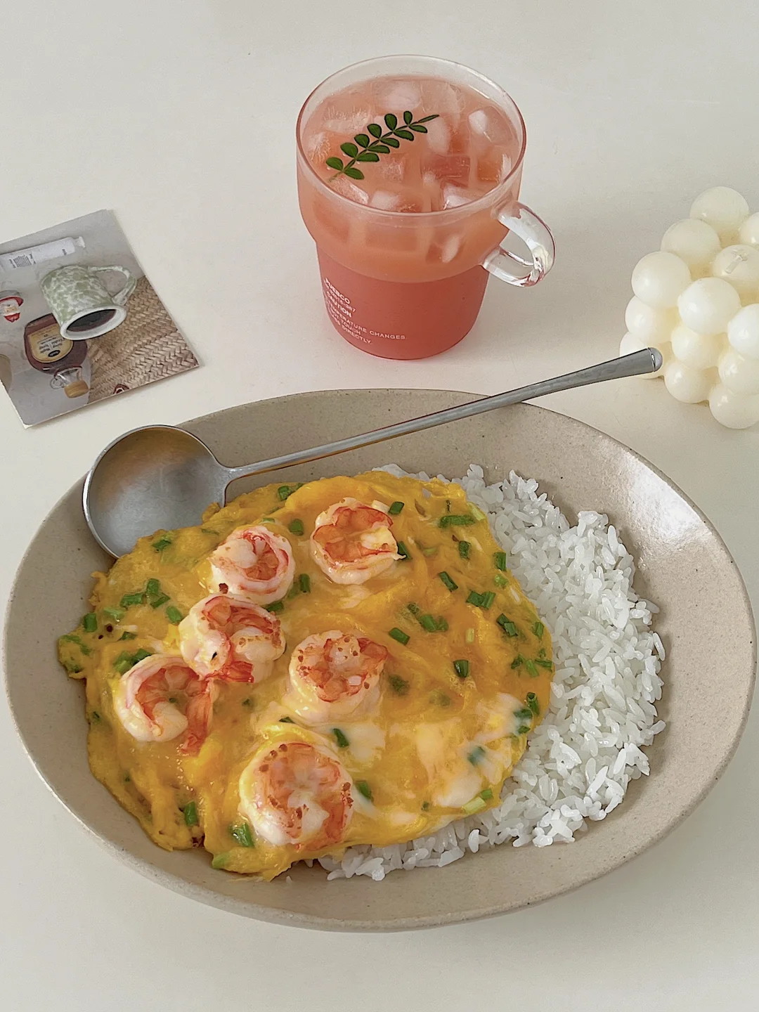 一人干净饮食｜巨好吃的虾仁滑蛋盖饭！！