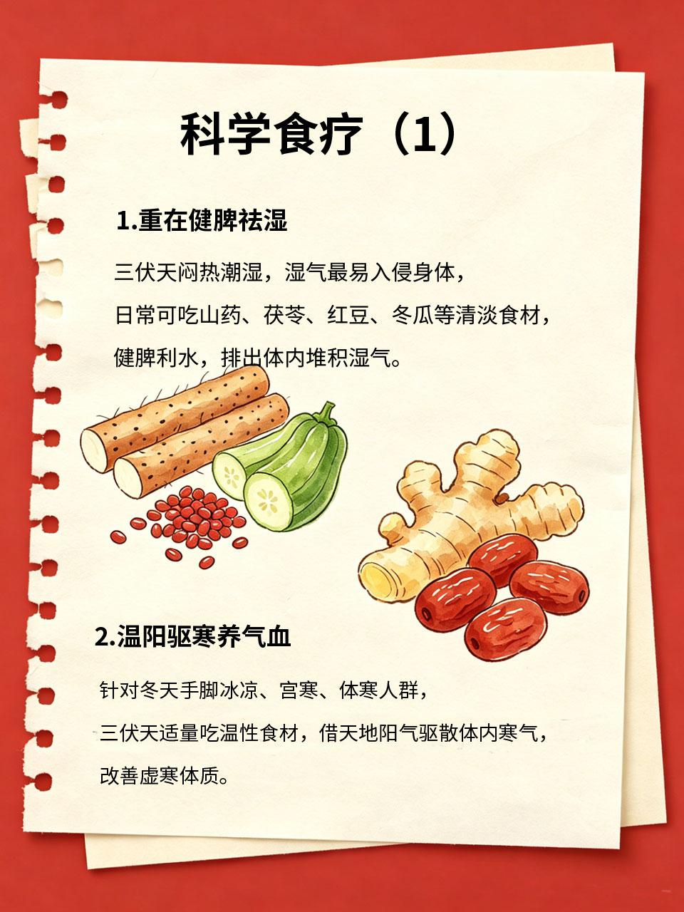 三伏养生黄金期，抓住30天食疗，一年少生病
老中医常说“三伏养一年”☀️，三伏天