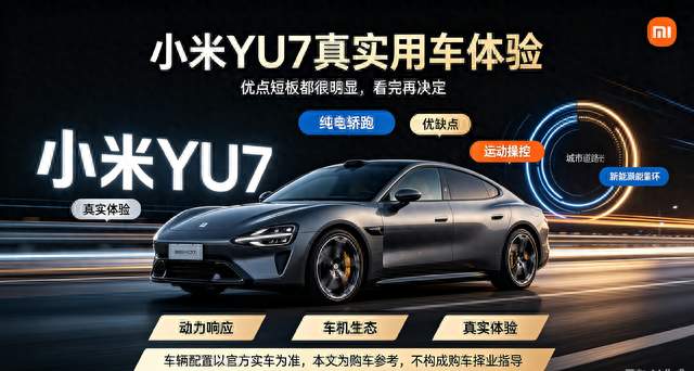 看懂小米YU7：动力、智驾、舒适一次说清