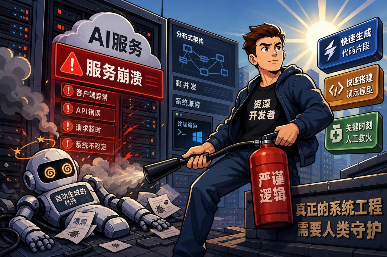 【AI把代码写完了，谁来给AI做运维？】

Anthropic最近的一场大面积服