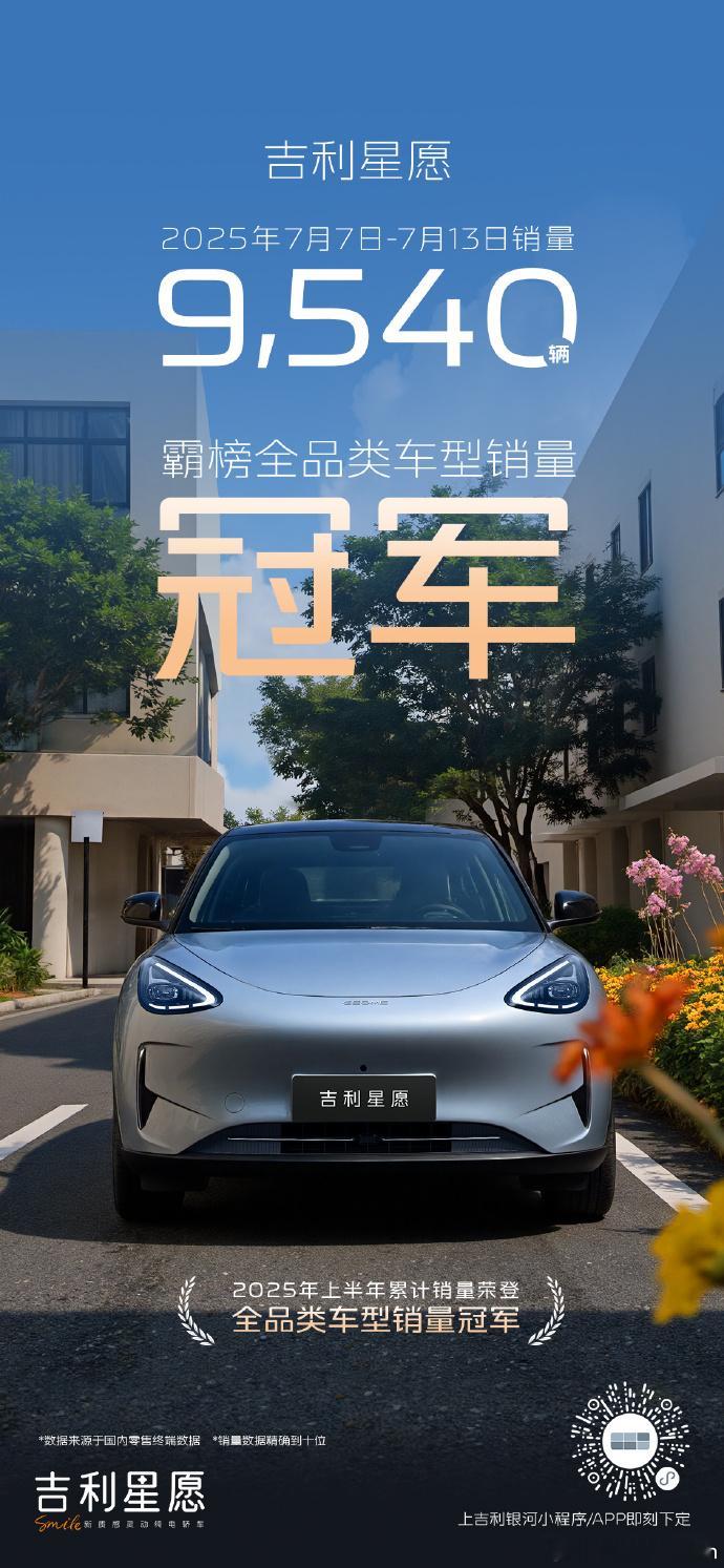 吉利星愿 无定语销量第一！电线观察新能源大牛说 ​​​