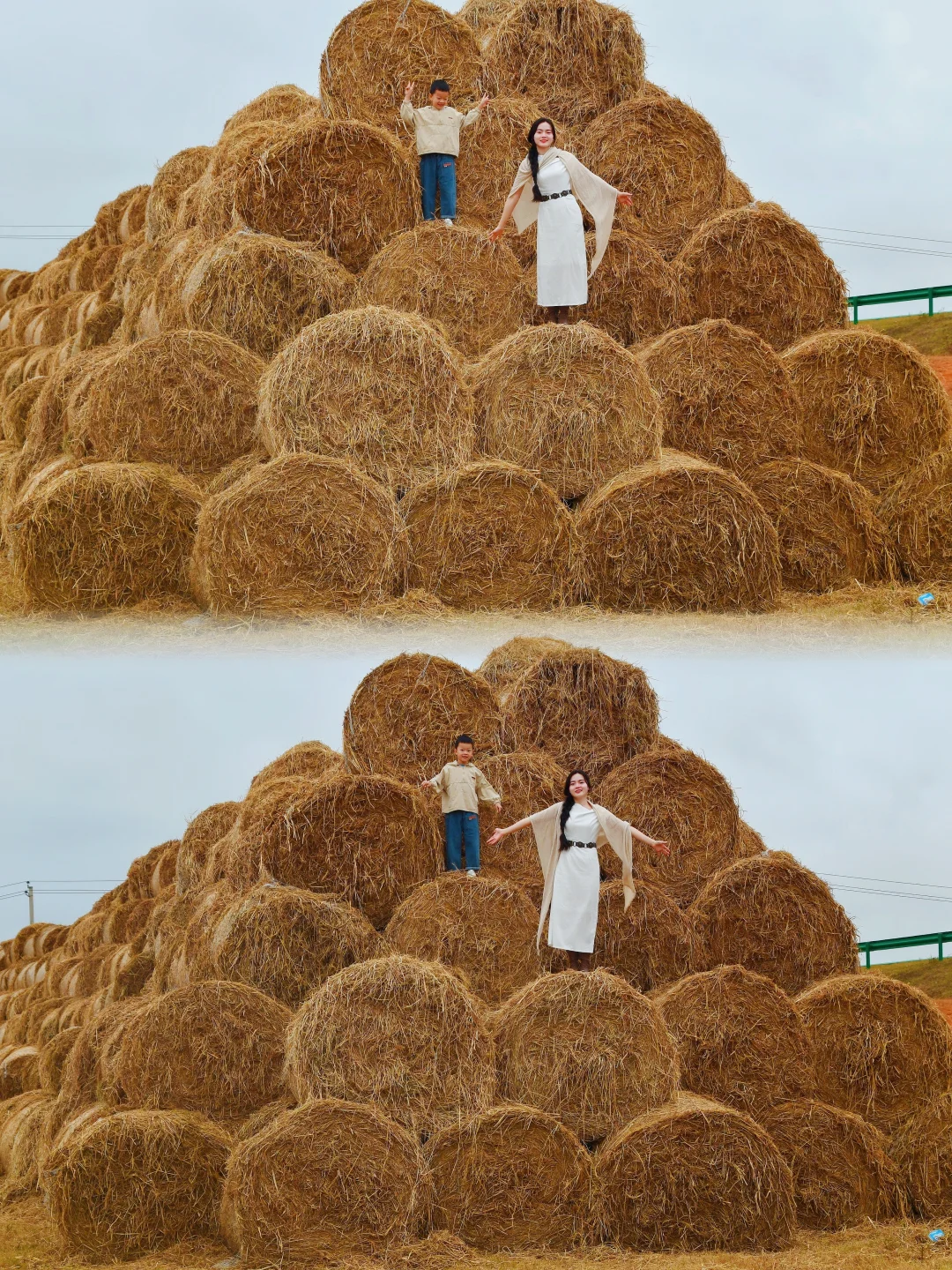 不用去呼伦贝尔！南昌就有瑞士卷大草垛！！