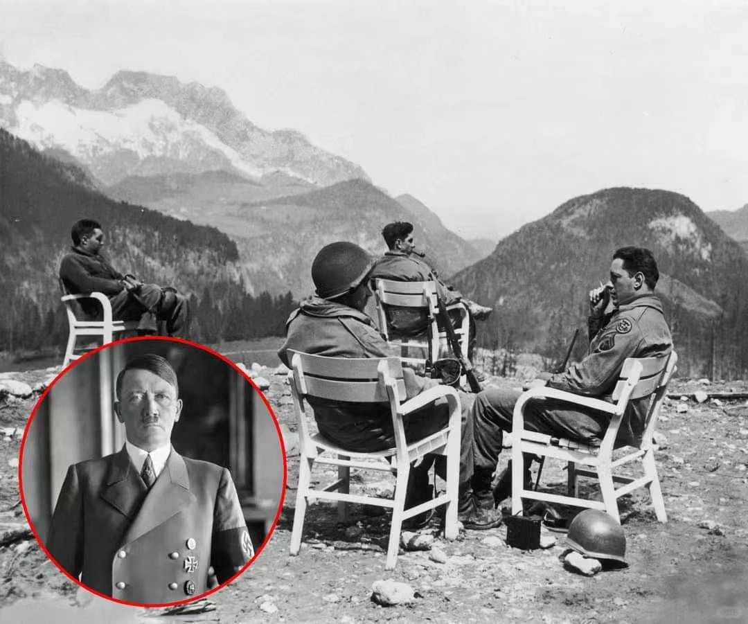 1945年，一群美国大兵在元首的故居德国