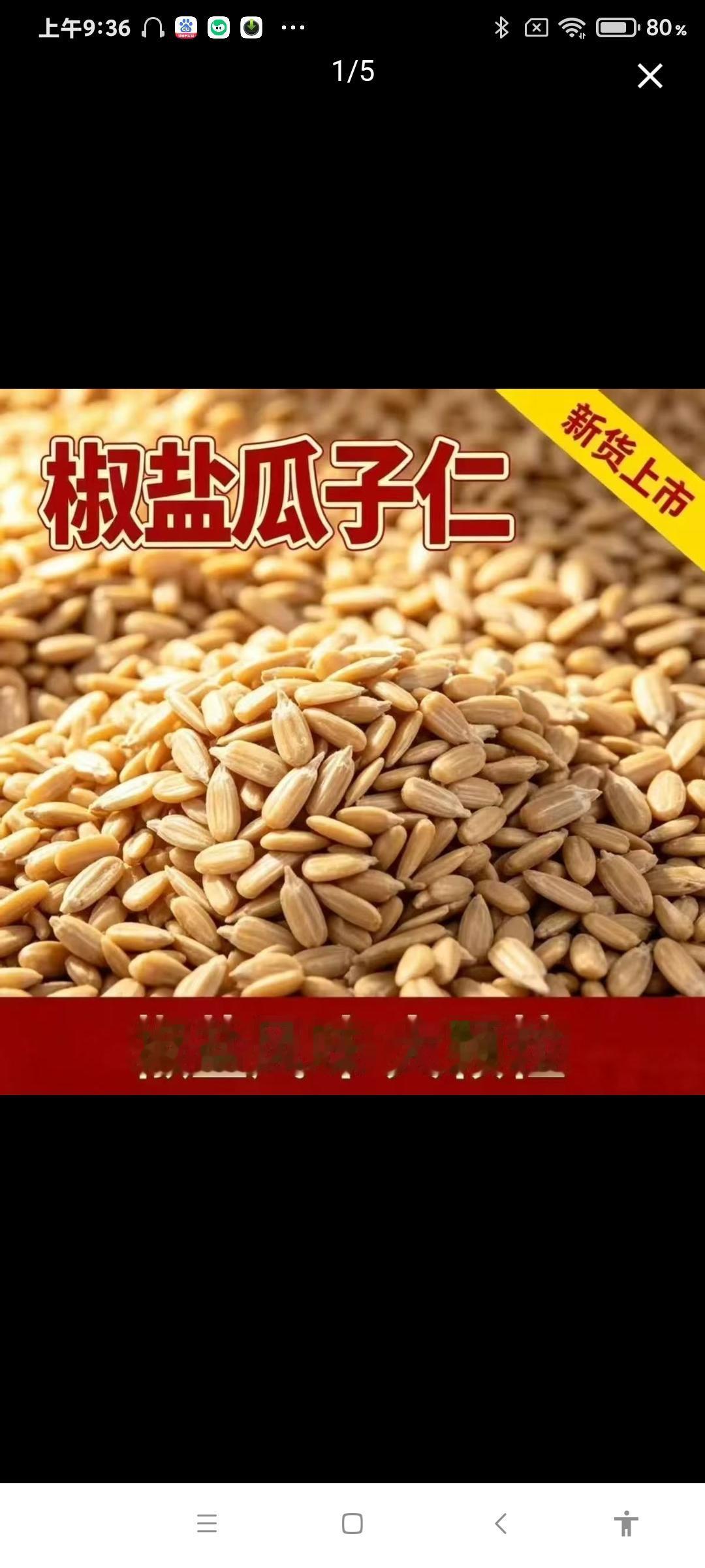 瓜子品控 低脂零食自制 椒盐瓜子仁 颗粒饱满大瓜子 现炒瓜子可香了