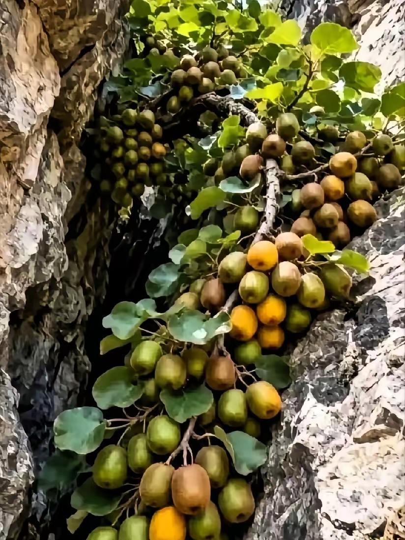 近日，一位护林员在巡山路过深谷时，没成想，竟意外发现一处陡峭的岩石裂缝中，长出了