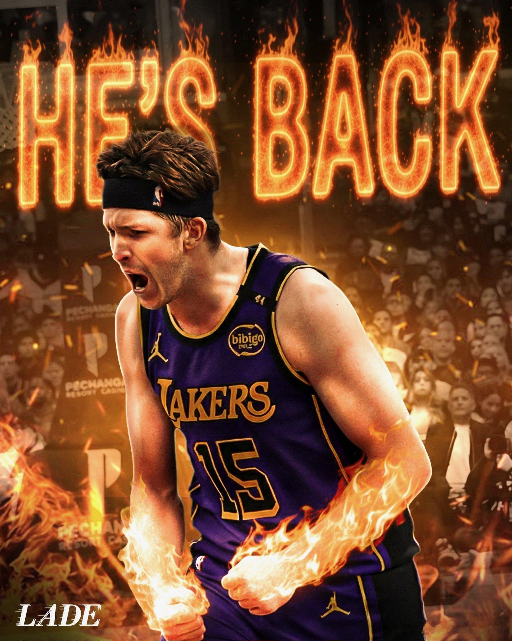 里夫斯今天复出！！湖人vs篮网