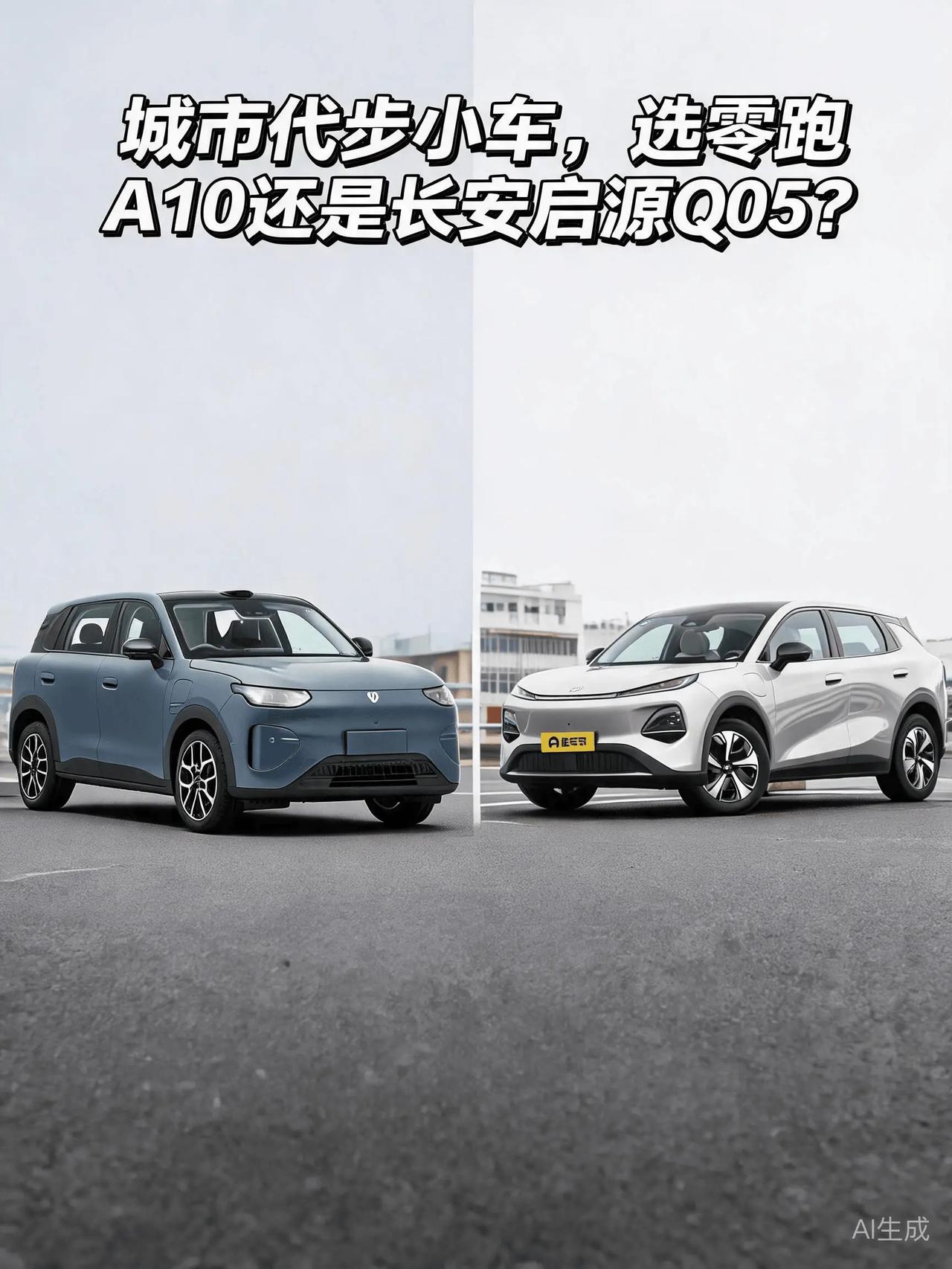 城市代步小车，选零跑A10还是长安启源Q05？
把零跑A10和长安启源Q05放一