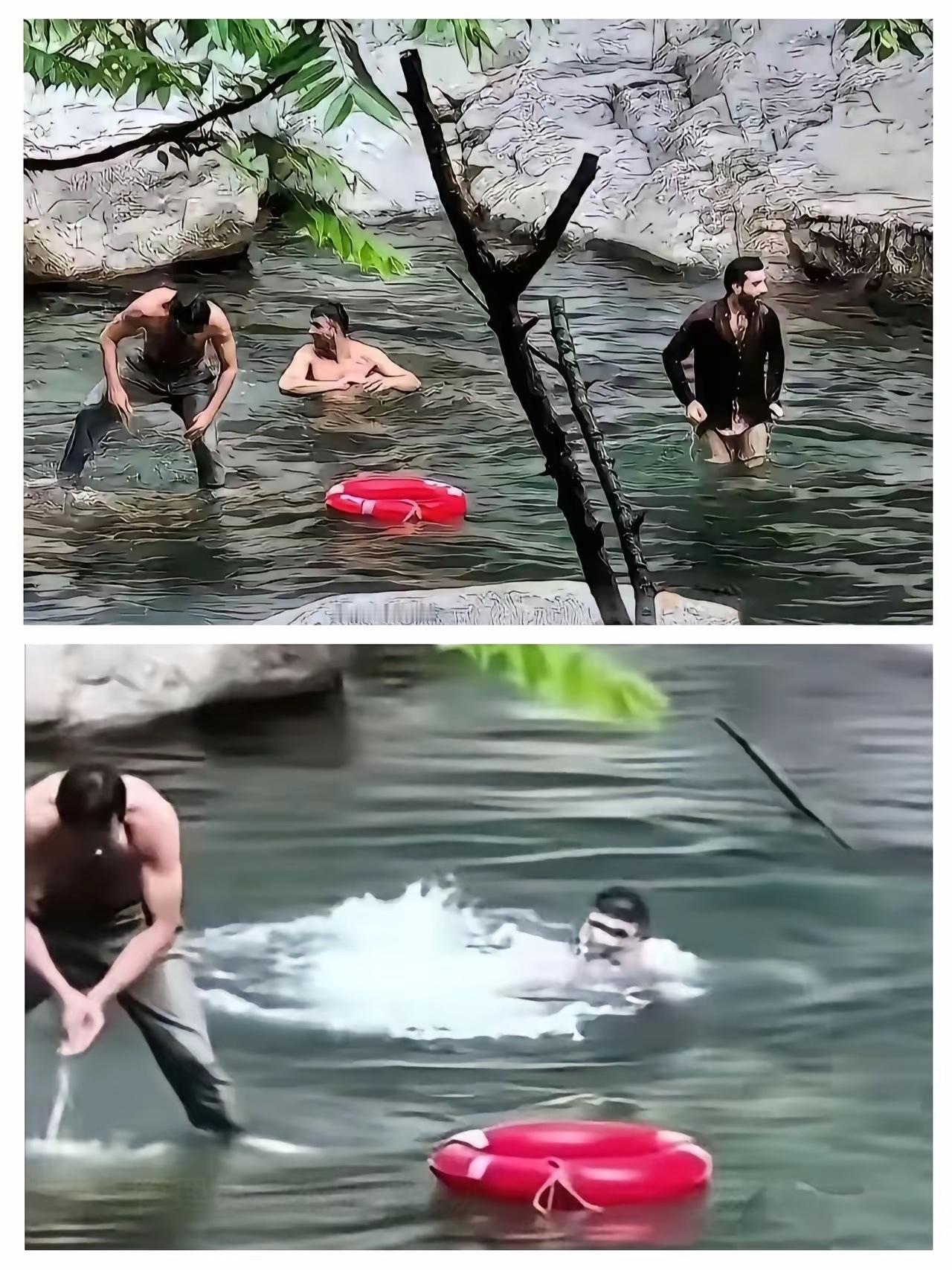 一觉醒来，
越想越窝火
​同样是去庐山景区，咱们国人都规规矩矩绕着“禁止下水”的