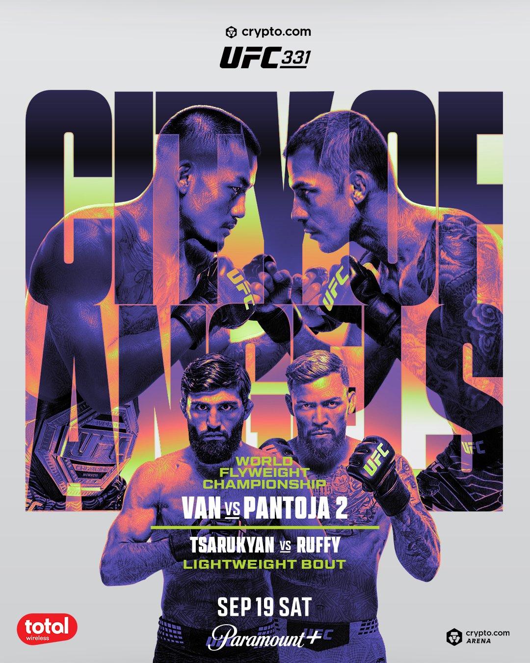 UFC331官方各版本海报｜2026.9.19