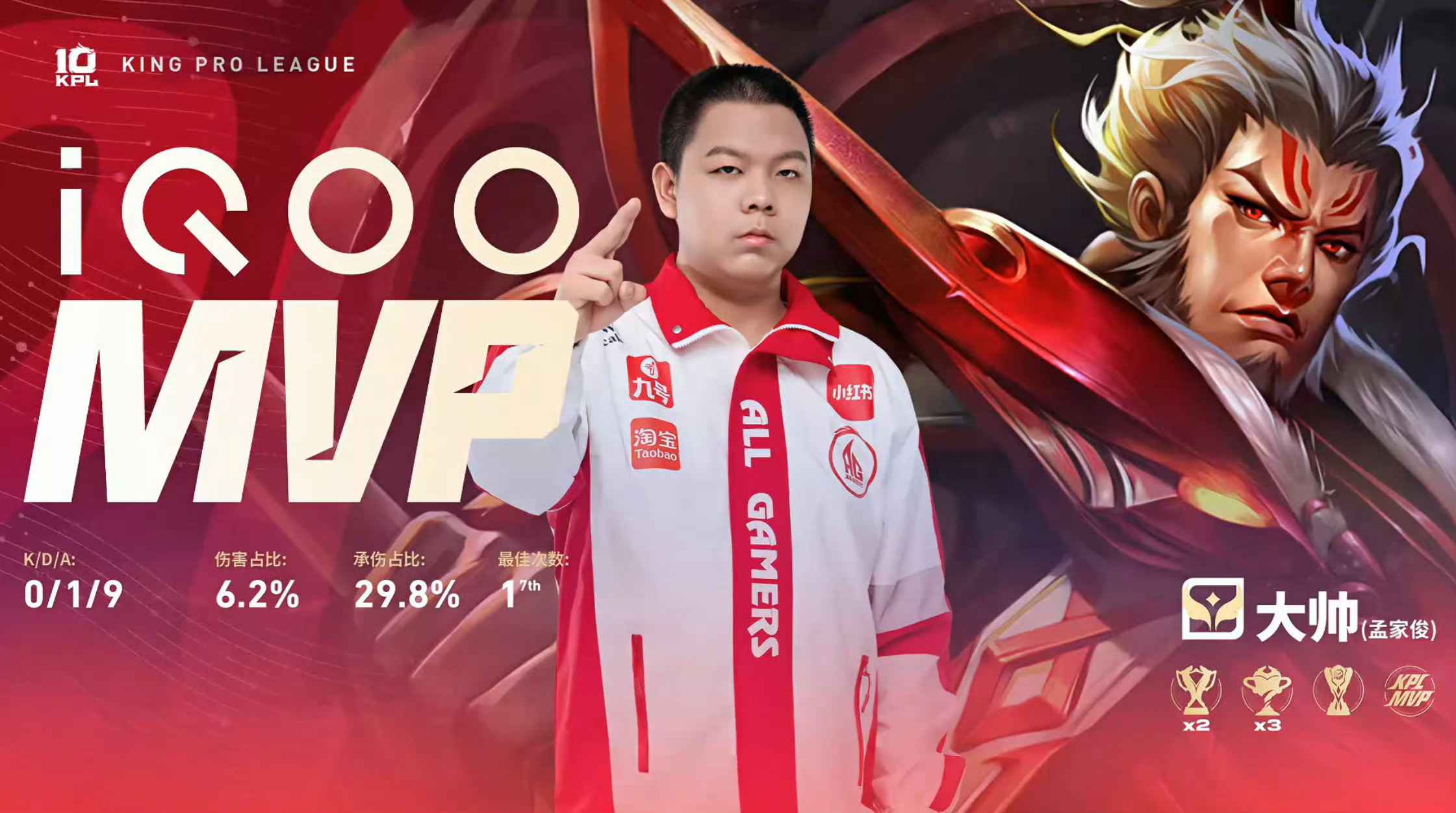 大帅张飞MVP2026KPL夏季赛 常规赛第一轮W1D3 AG对战KSG【成都A