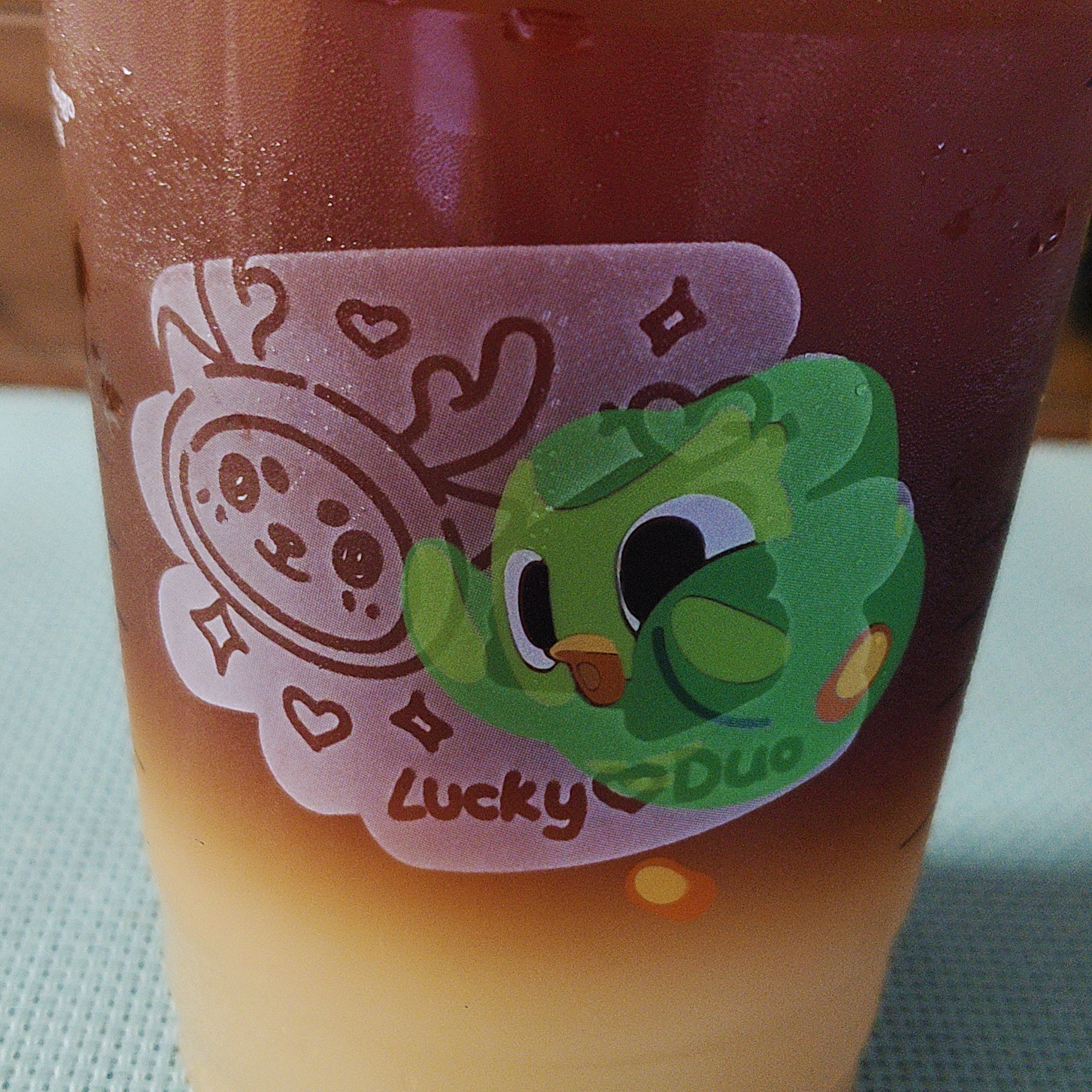 好久没喝鲜切柠檬 ☕这个logo还挺可爱 lucky的碎言碎语