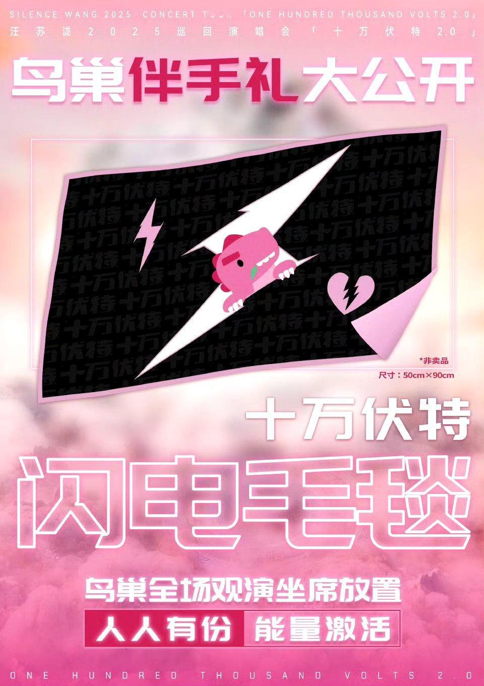 汪苏泷鸟巢伴手礼毛毯真的太实用了，汪苏泷太贴心了还记得之前有粉丝担心三月份鸟巢太