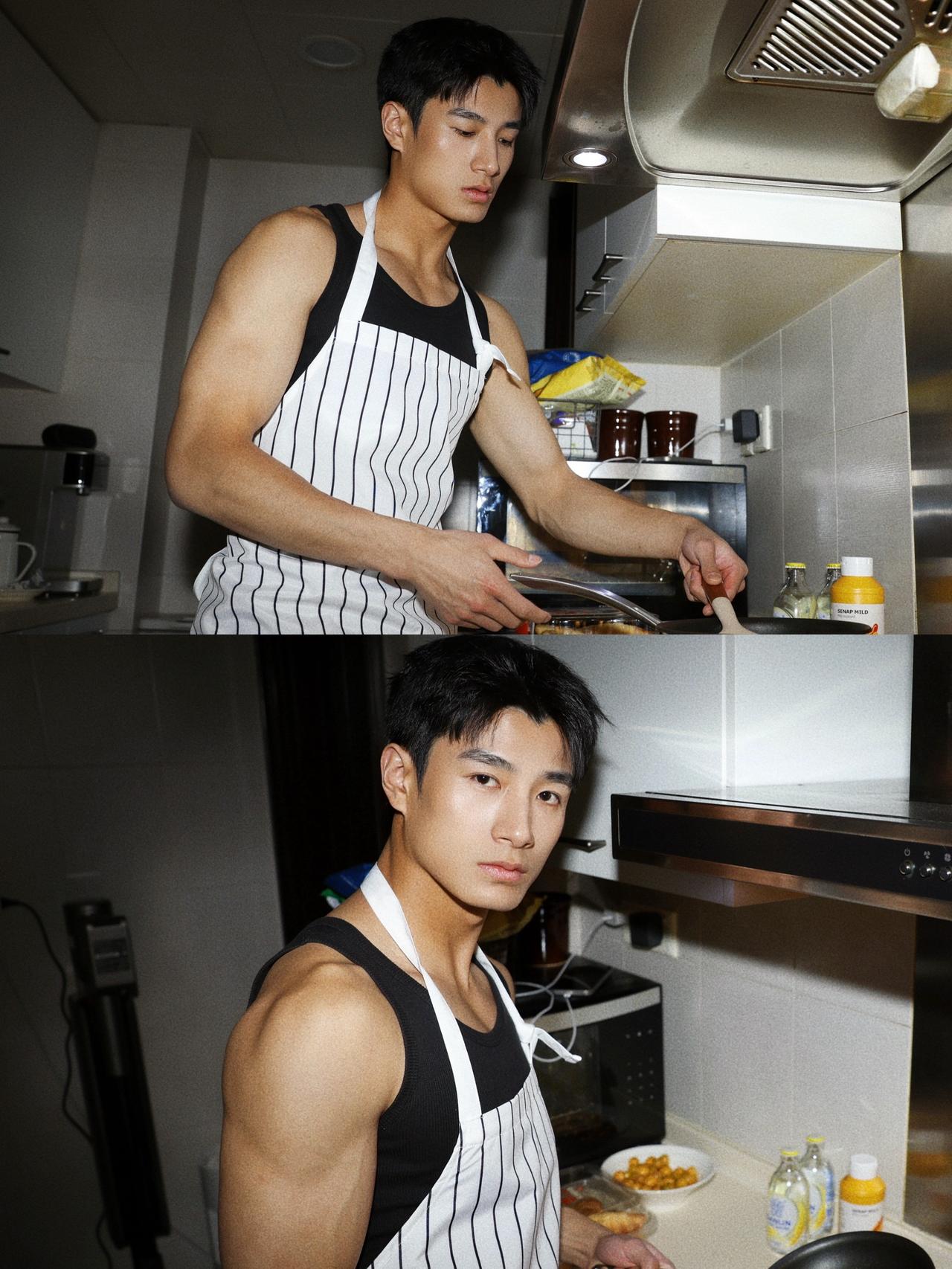 你说过好每一天就是幸福居家做饭日常 厨艺男友 男生居家写真
