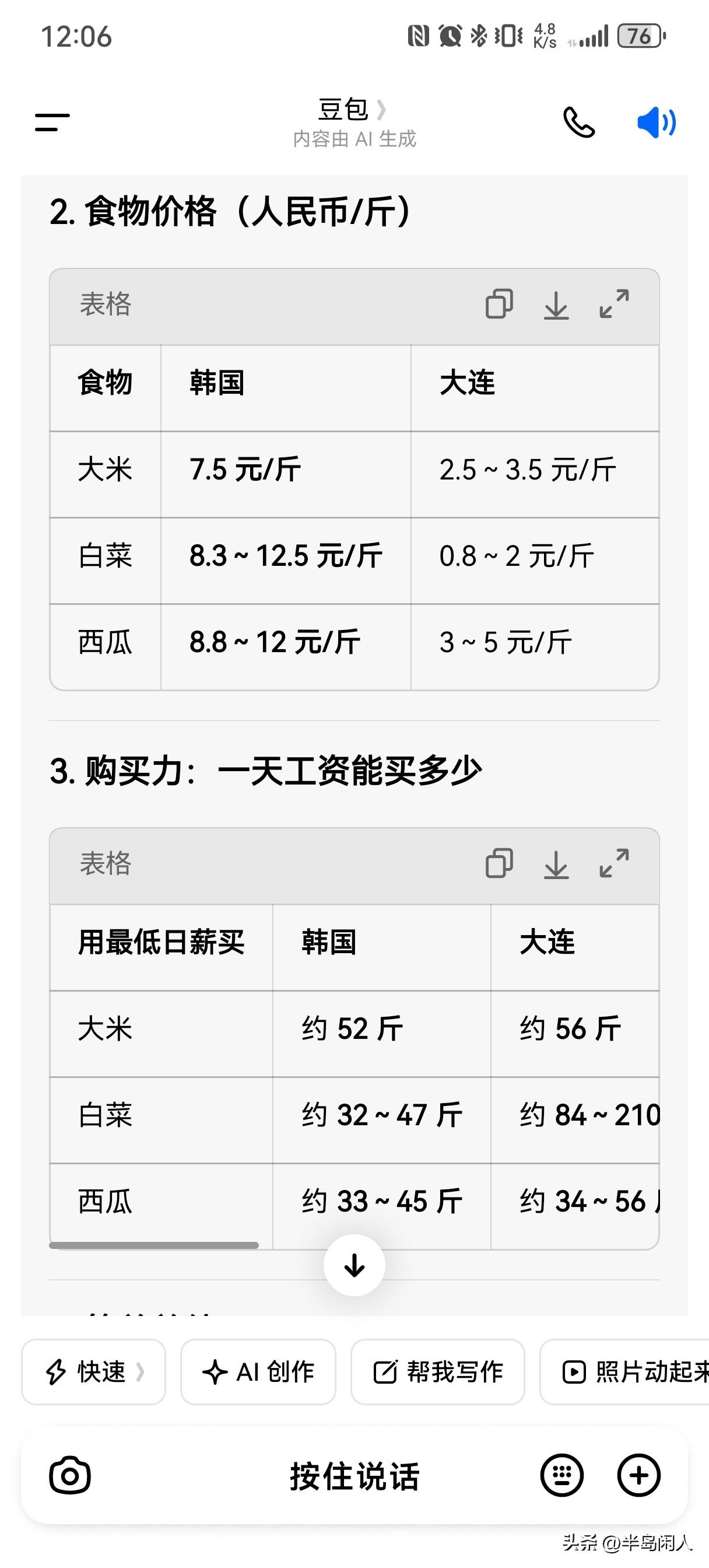 没想到韩国的物价这么贵
大家都知道，大连的物价在东北甚至全国都是比较高的，但是对