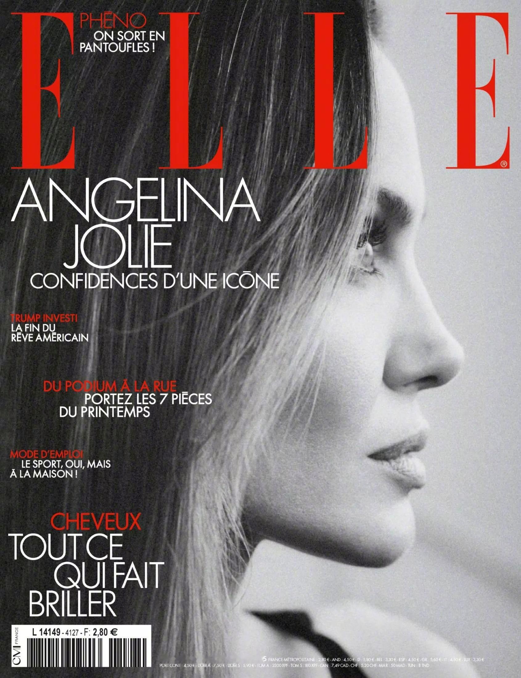 安吉丽娜·朱莉  Angelina Jolie  ——法国《ELLE》杂志1月月