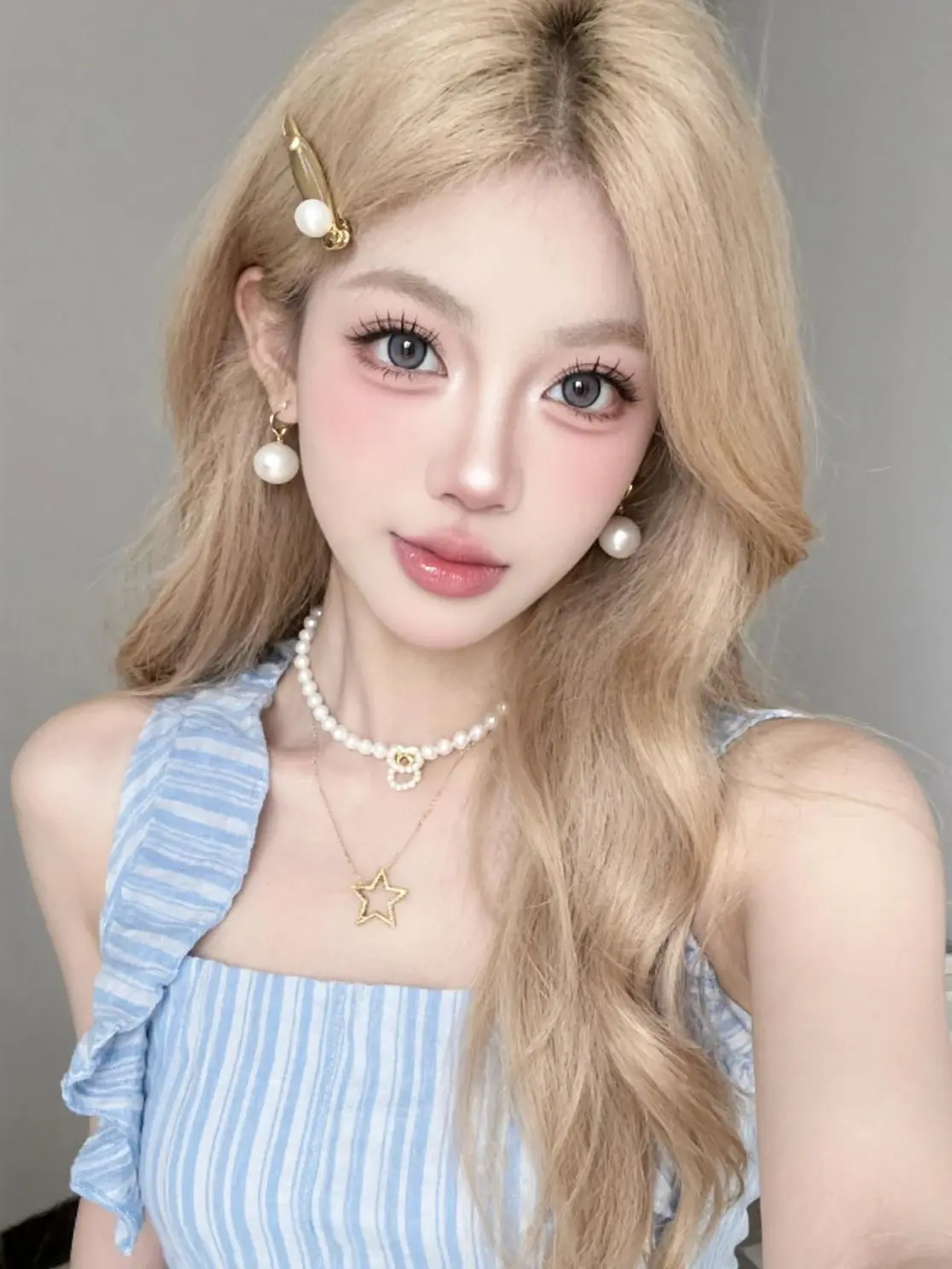 AI珍珠甜美自拍 随变ai随便玩 写真风格